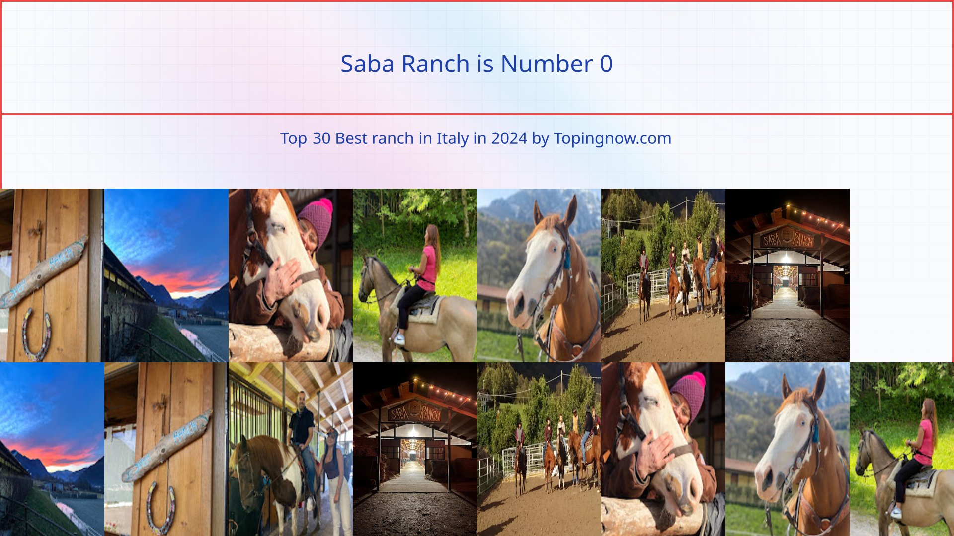 Saba Ranch: Top 30 Best ranch in Italy in 2025