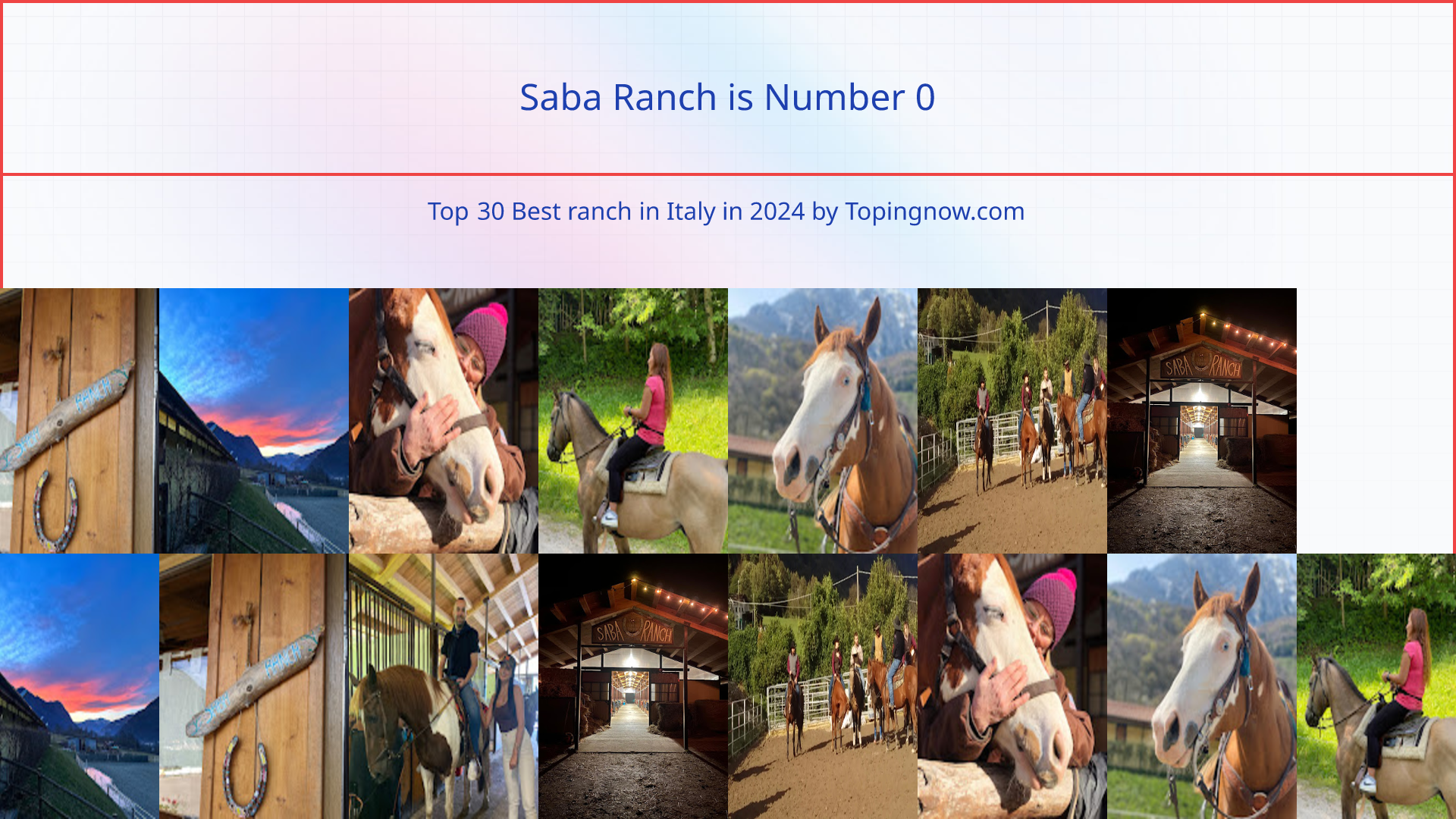 Saba Ranch: Top 30 Best ranch in Italy in 2024