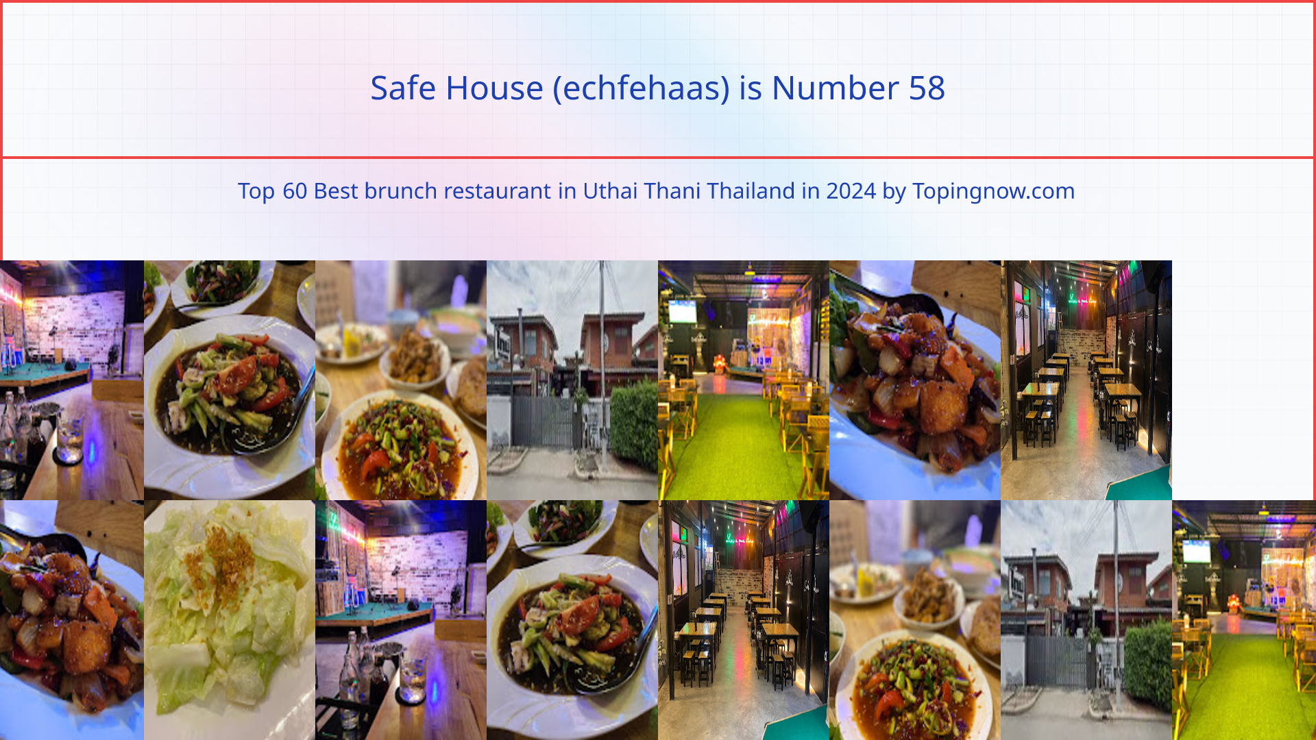 Safe House (echfehaas): Top 60 Best brunch restaurant in Uthai Thani Thailand in 2024