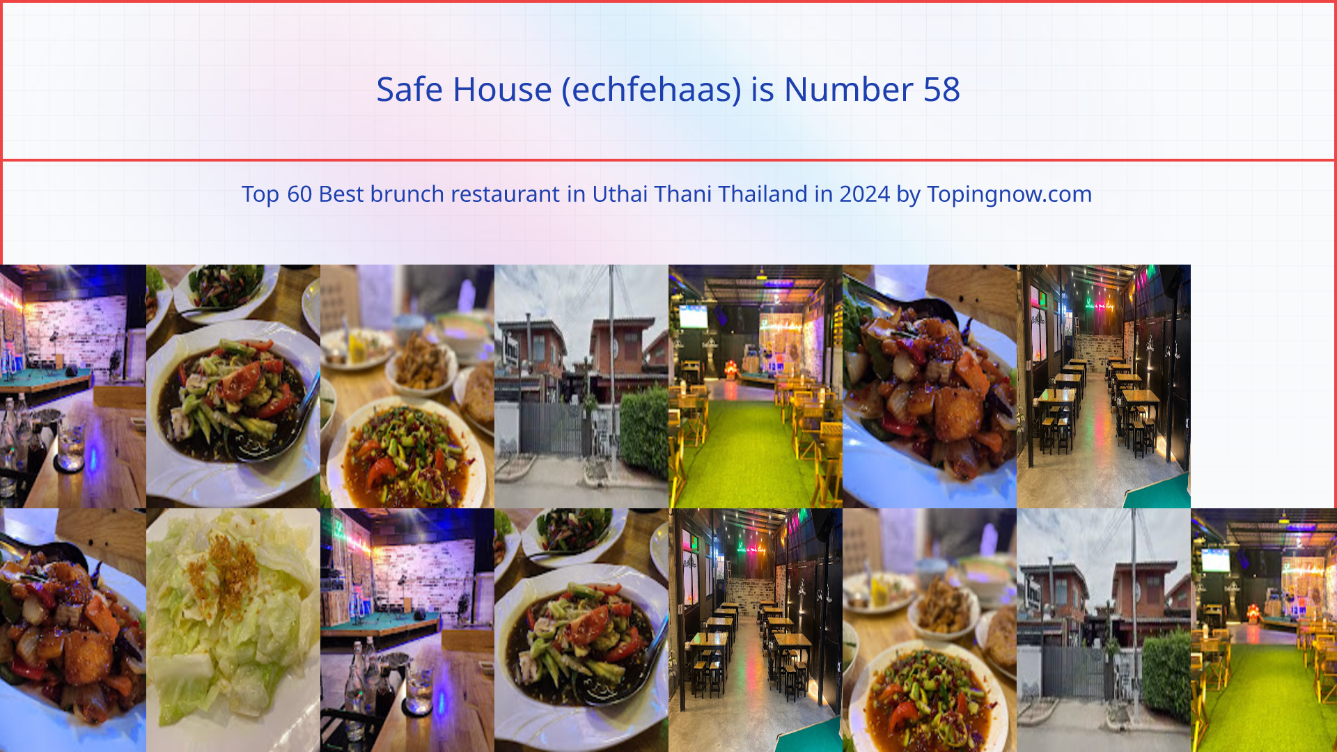 Safe House (echfehaas): Top 60 Best brunch restaurant in Uthai Thani Thailand in 2025