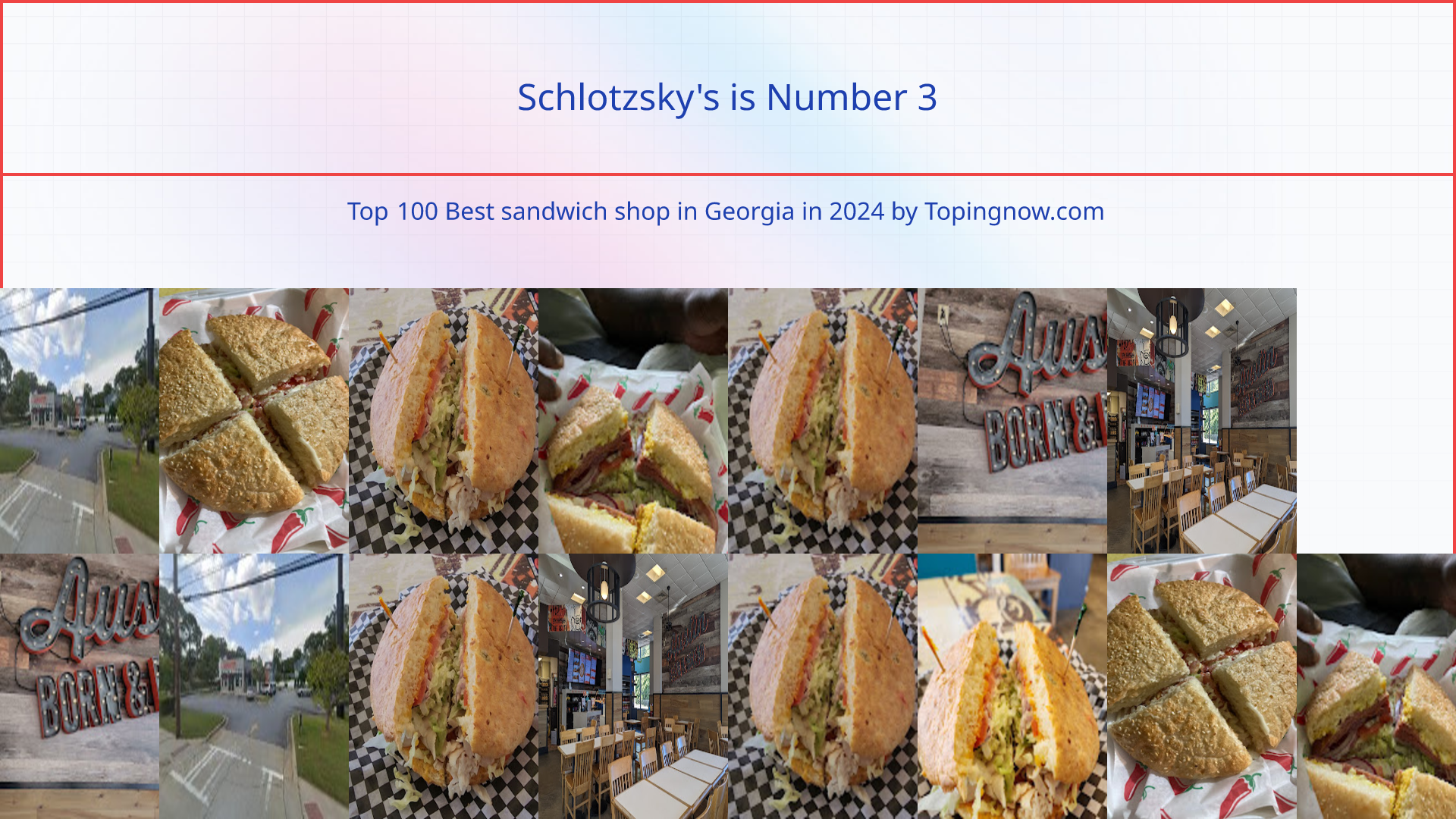 Schlotzsky's: Top 100 Best sandwich shop in Georgia in 2024