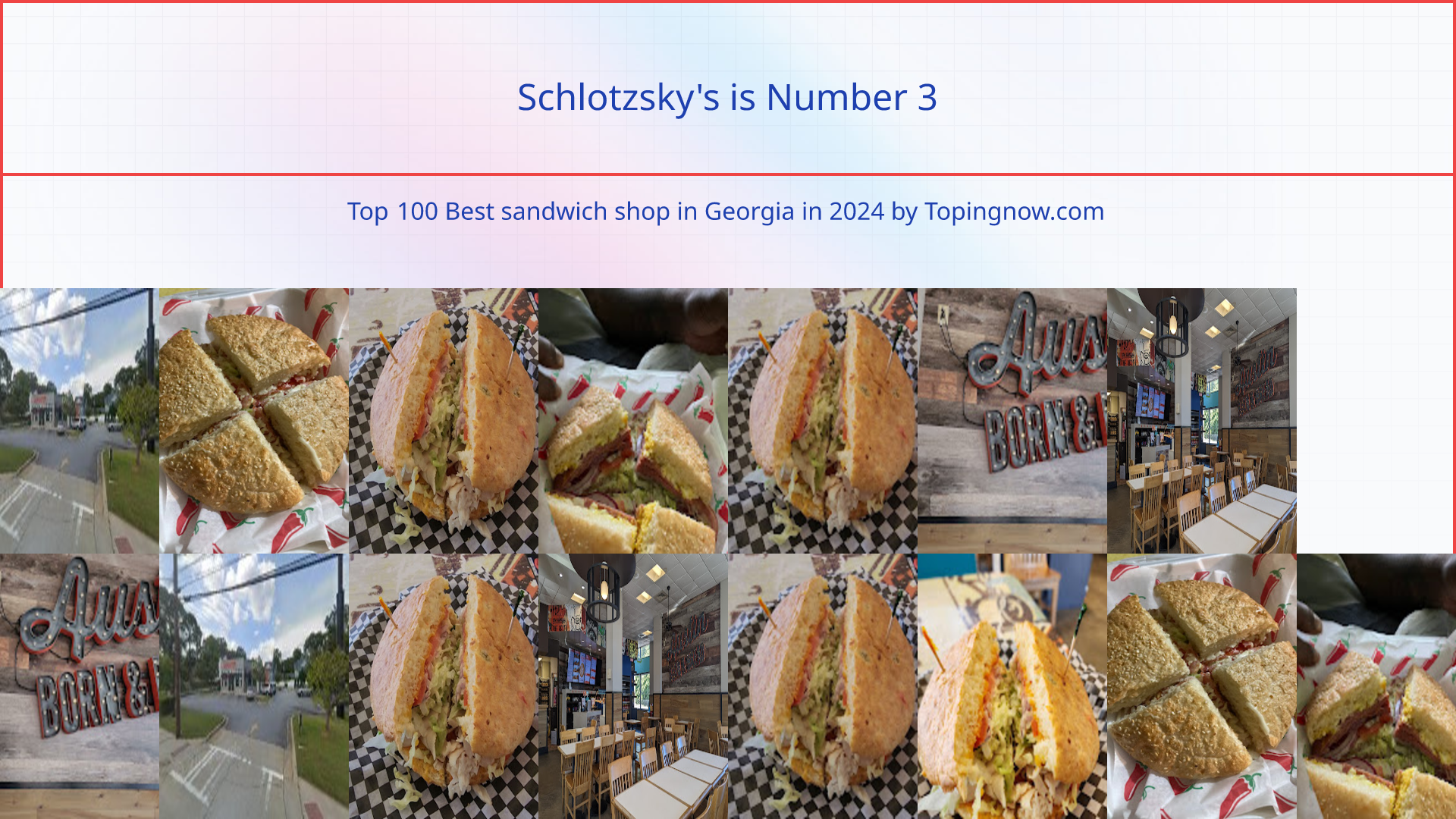 Schlotzsky's: Top 100 Best sandwich shop in Georgia in 2025