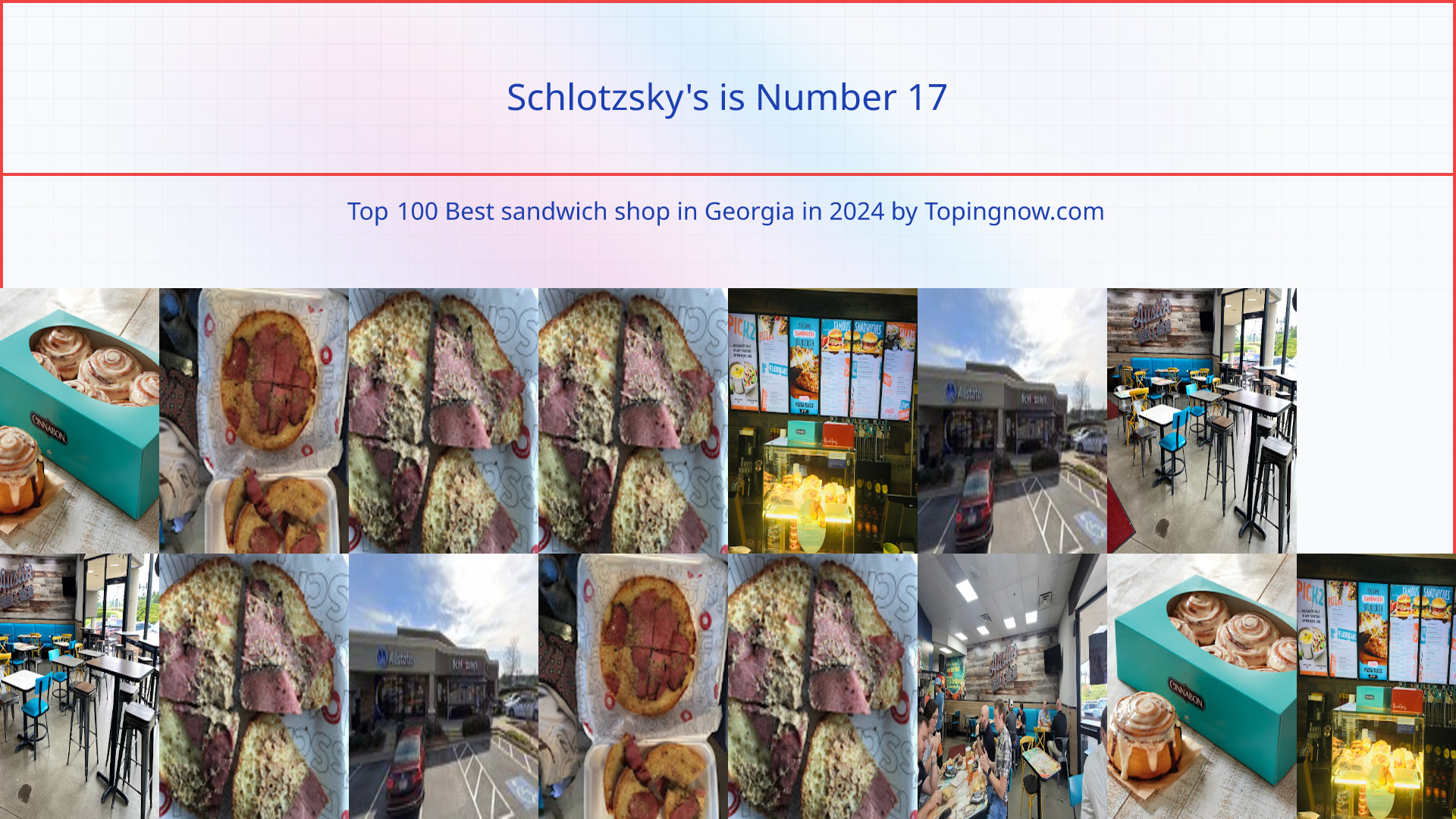 Schlotzsky's: Top 100 Best sandwich shop in Georgia in 2025