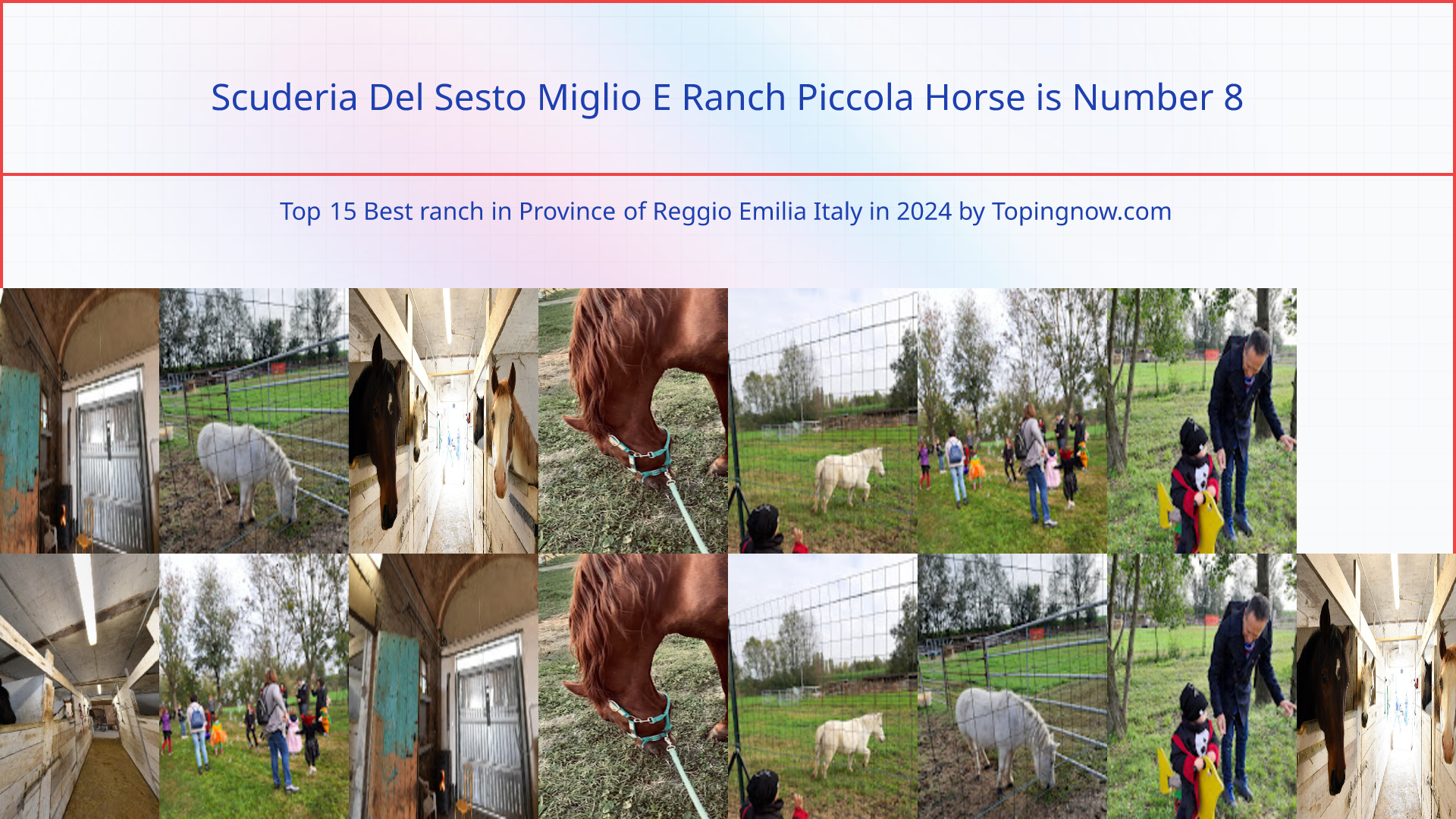 Scuderia Del Sesto Miglio E Ranch Piccola Horse: Top 15 Best ranch in Province of Reggio Emilia Italy in 2025