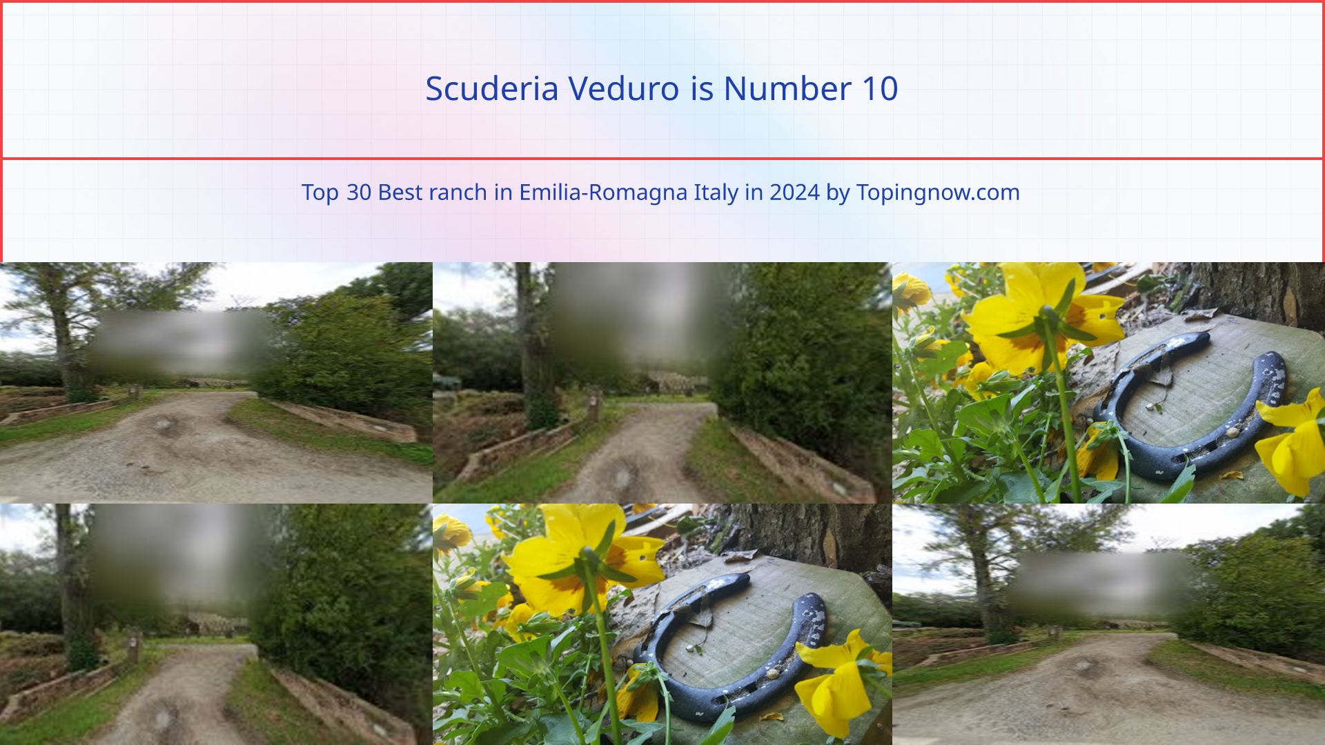 Scuderia Veduro: Top 30 Best ranch in Emilia-Romagna Italy in 2024