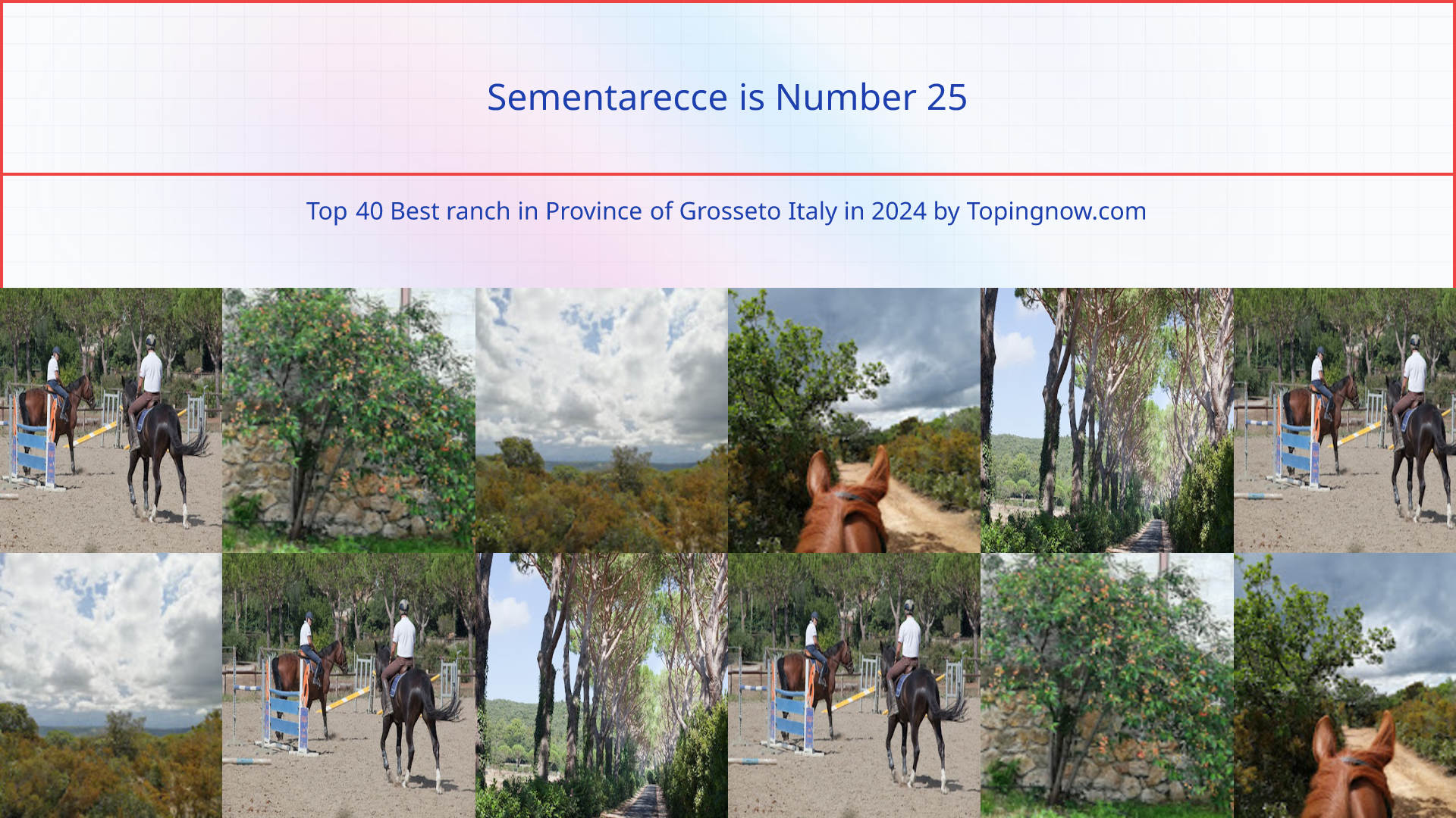 Sementarecce: Top 40 Best ranch in Province of Grosseto Italy in 2024