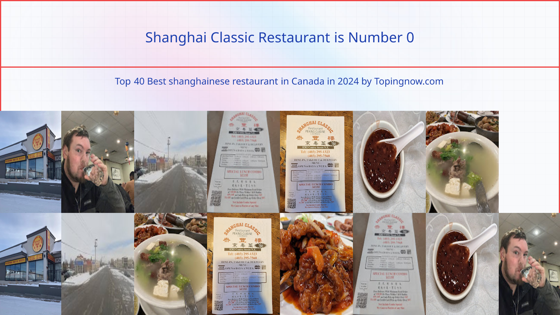 Shanghai Classic Restaurant: Top 40 Best shanghainese restaurant in Canada in 2025