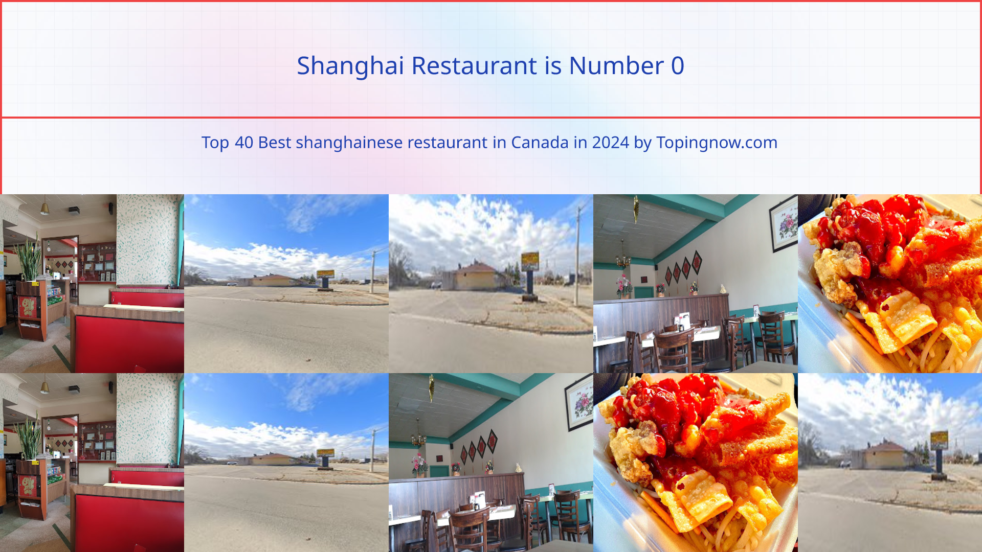 Shanghai Restaurant: Top 40 Best shanghainese restaurant in Canada in 2024