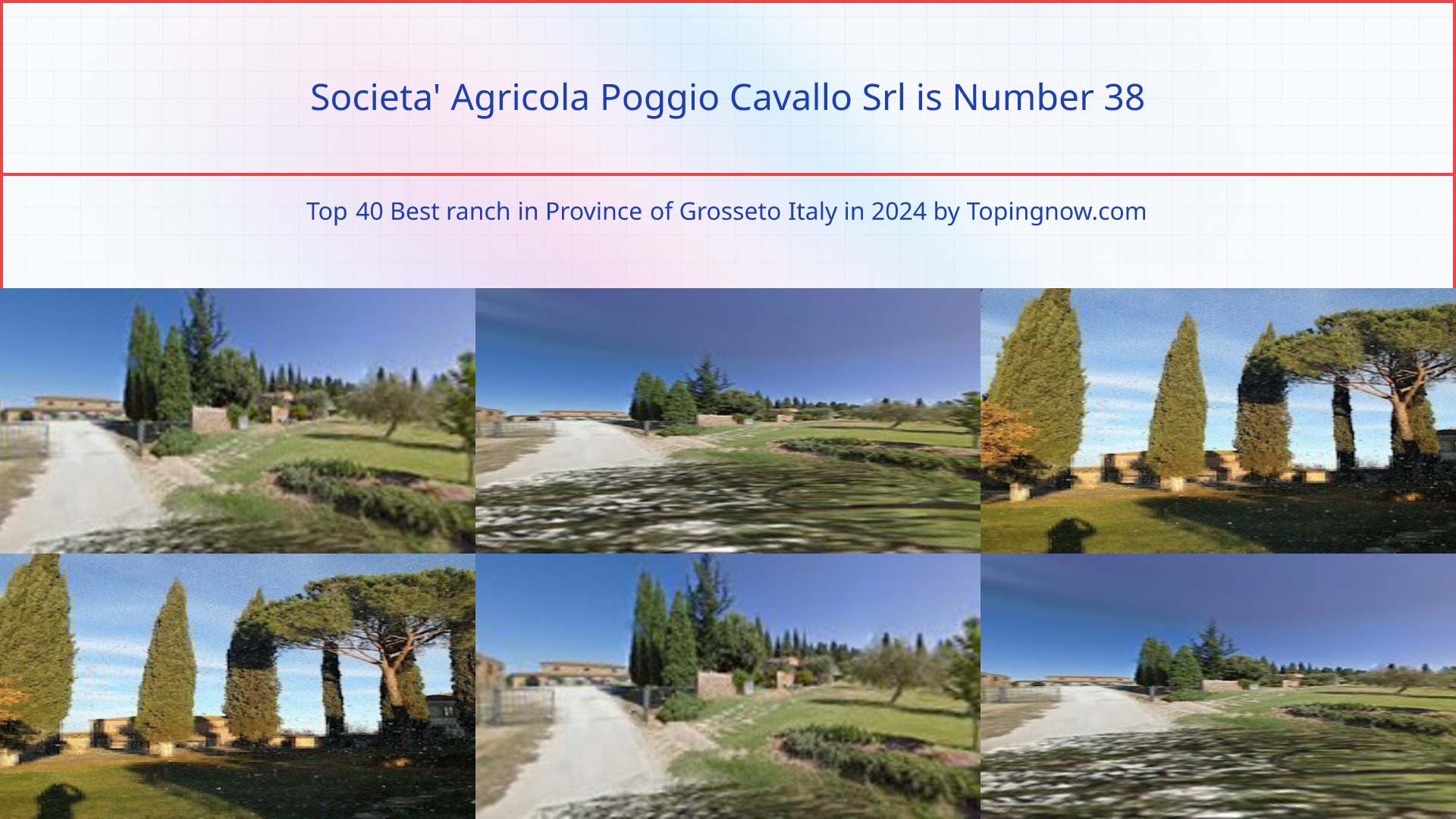 Societa' Agricola Poggio Cavallo Srl: Top 40 Best ranch in Province of Grosseto Italy in 2024