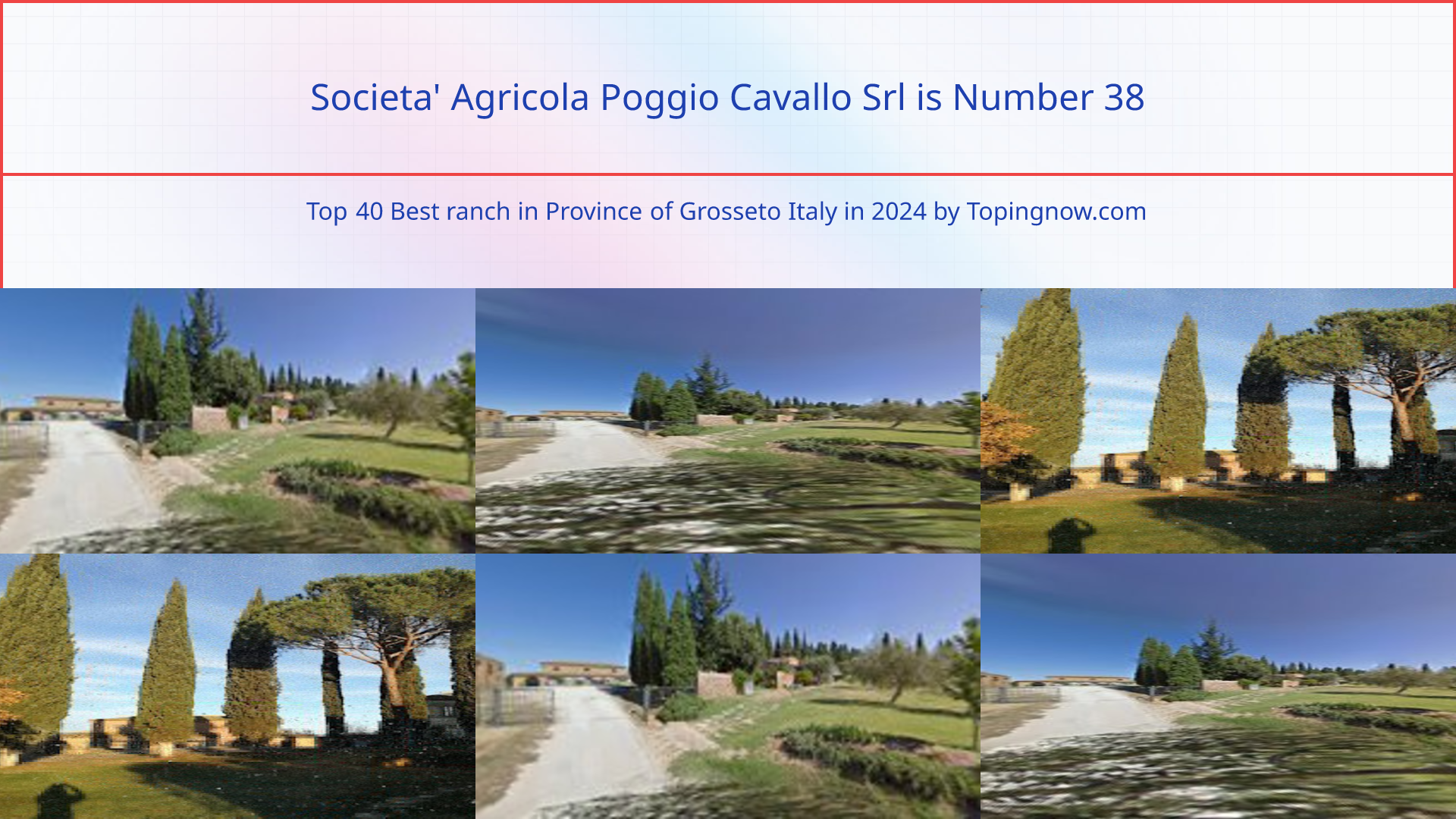 Societa' Agricola Poggio Cavallo Srl: Top 40 Best ranch in Province of Grosseto Italy in 2025