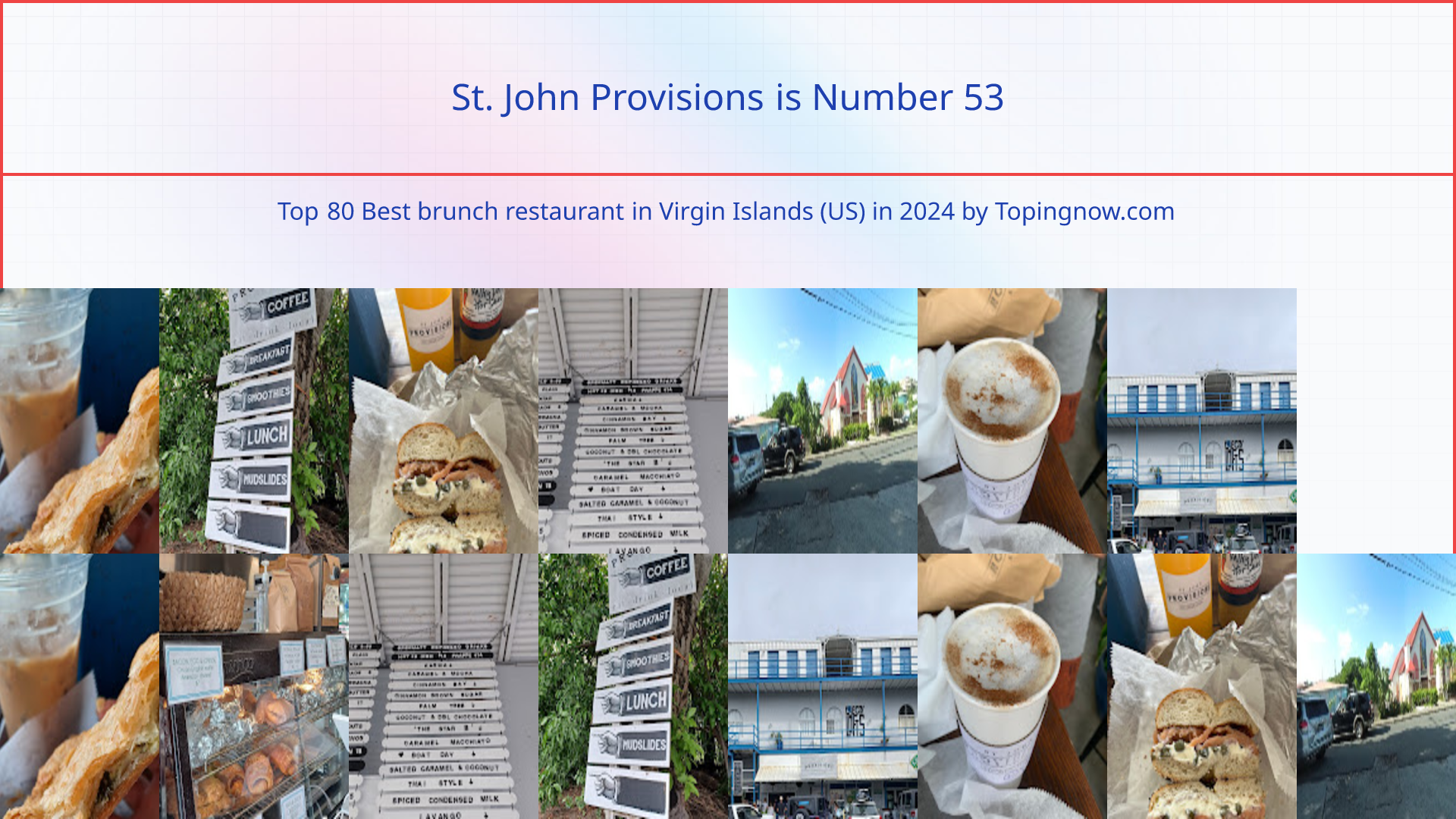 St. John Provisions: Top 80 Best brunch restaurant in Virgin Islands (US) in 2025