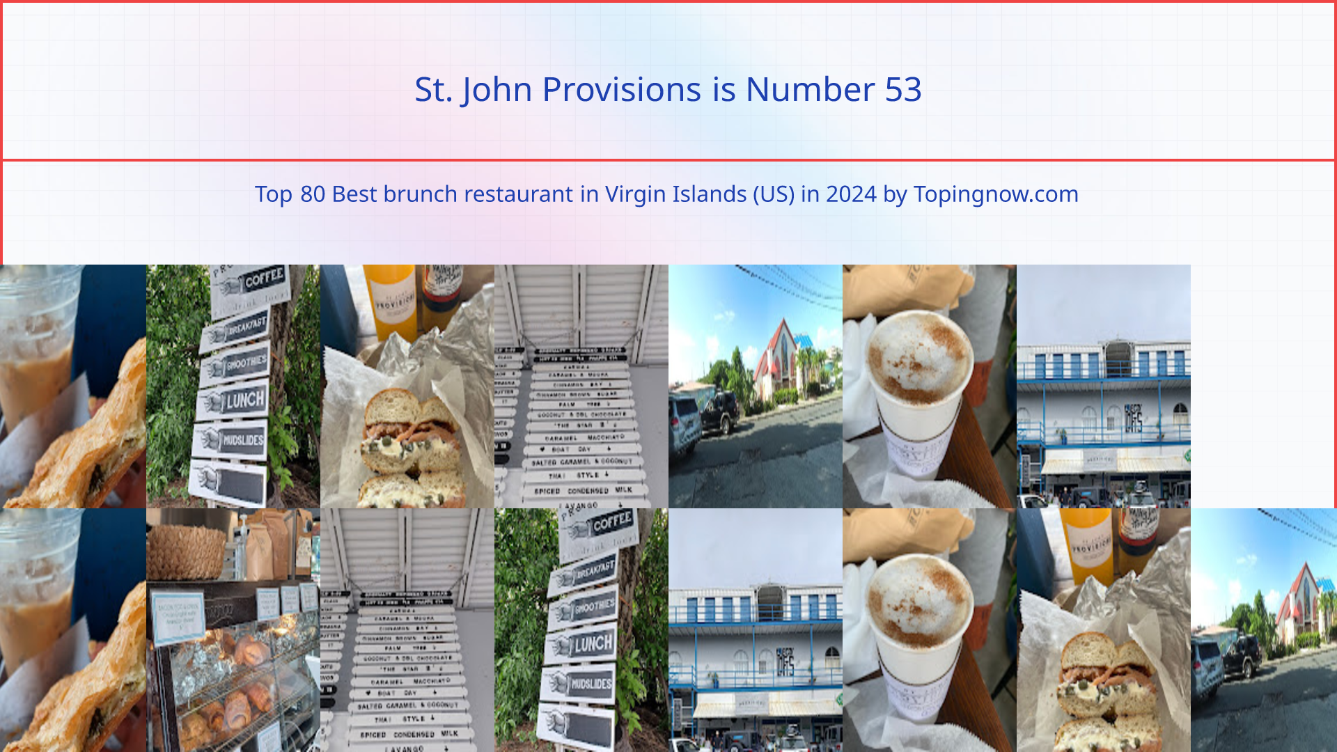 St. John Provisions: Top 80 Best brunch restaurant in Virgin Islands (US) in 2024