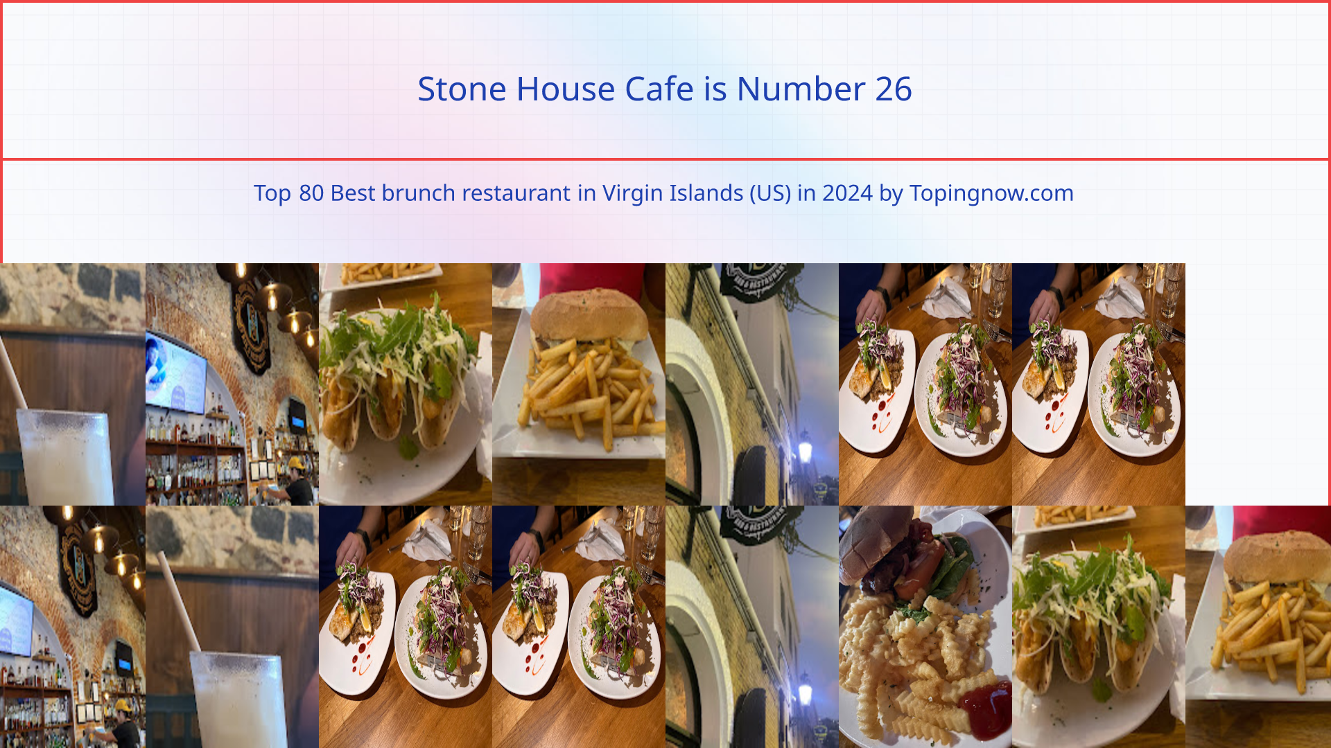 Stone House Cafe: Top 80 Best brunch restaurant in Virgin Islands (US) in 2025