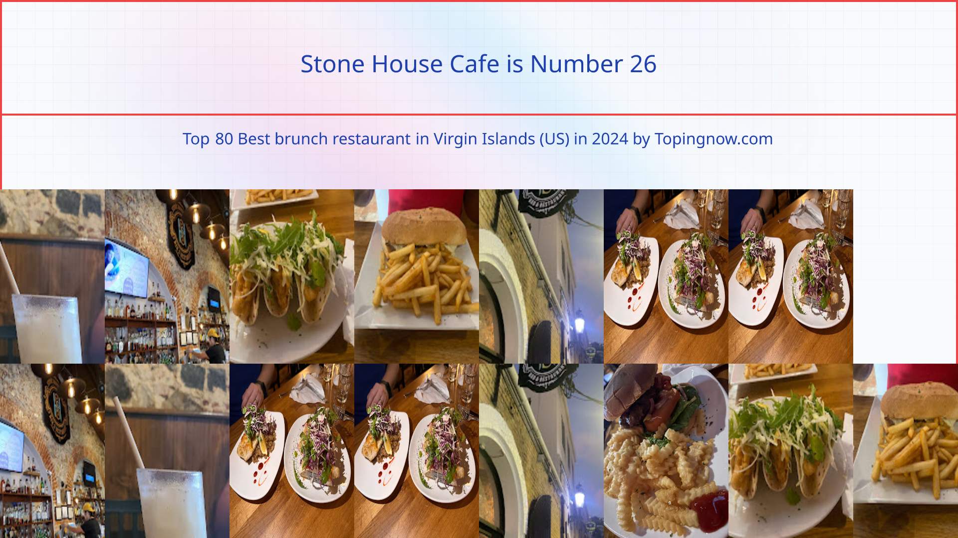 Stone House Cafe: Top 80 Best brunch restaurant in Virgin Islands (US) in 2024