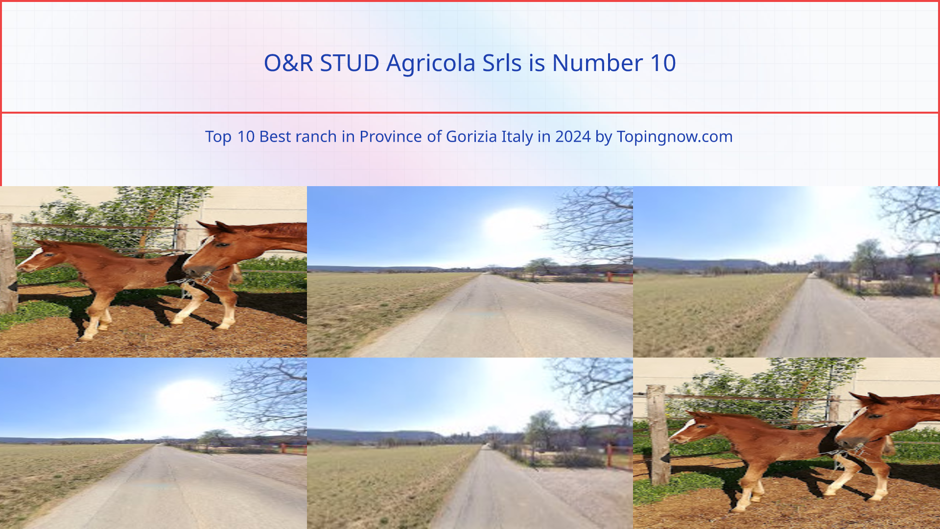 O&R STUD Agricola Srls: Top 10 Best ranch in Province of Gorizia Italy in 2024