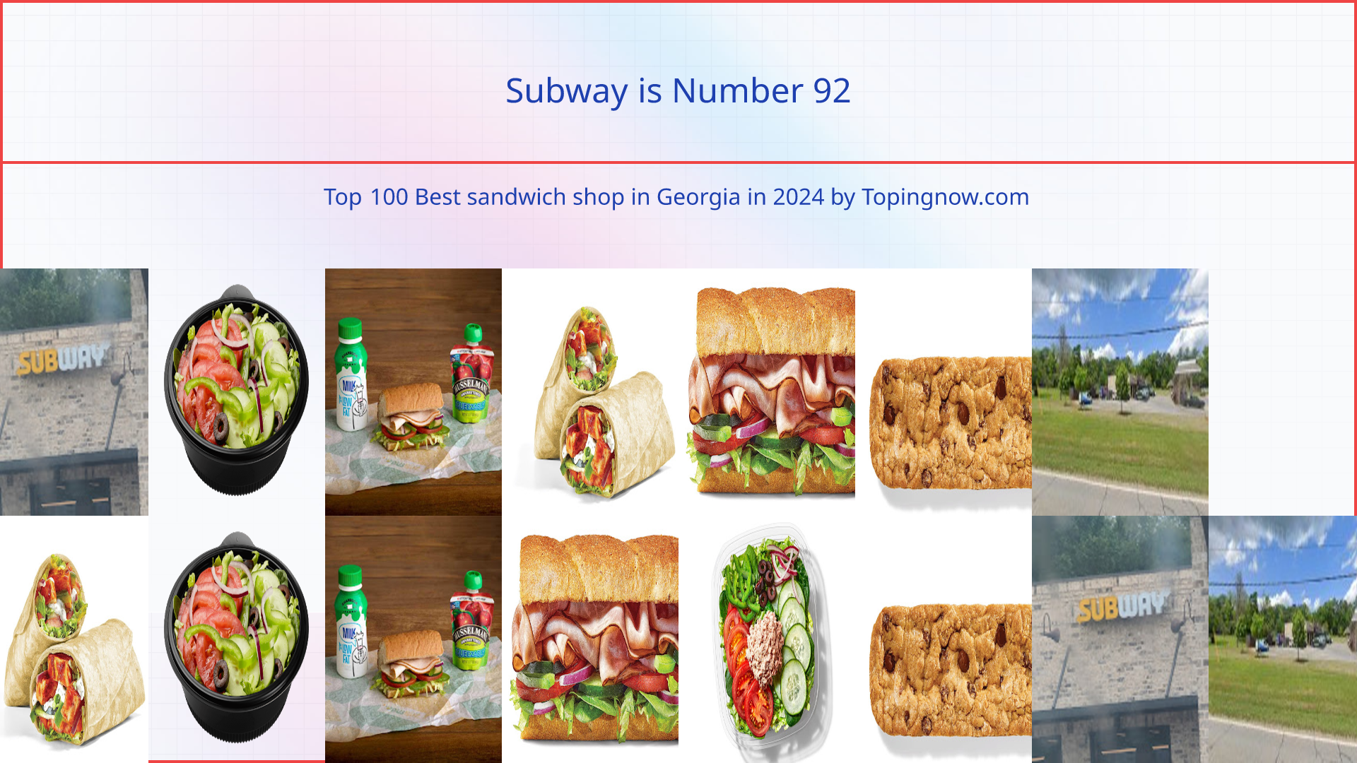 Subway: Top 100 Best sandwich shop in Georgia in 2025