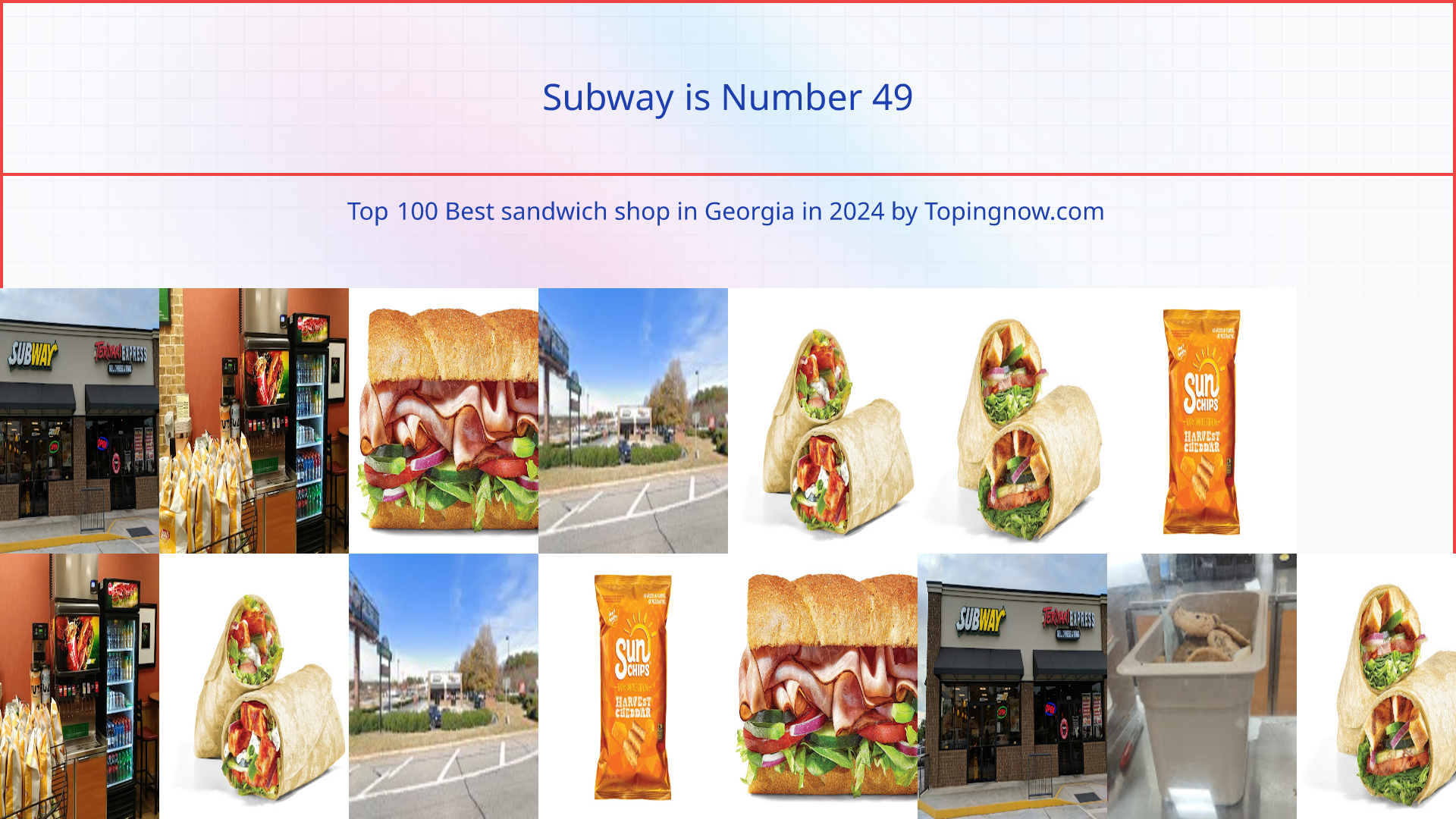 Subway: Top 100 Best sandwich shop in Georgia in 2025