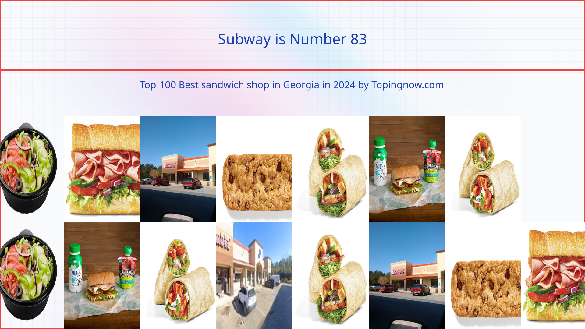 Subway: Top 100 Best sandwich shop in Georgia in 2024