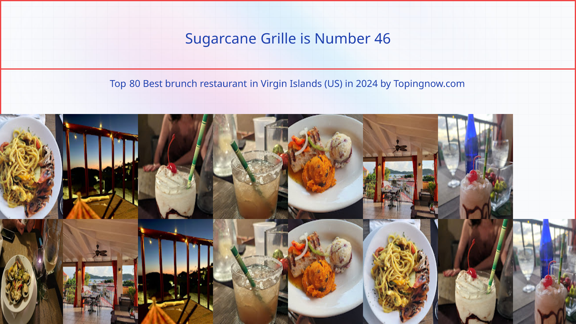 Sugarcane Grille: Top 80 Best brunch restaurant in Virgin Islands (US) in 2025