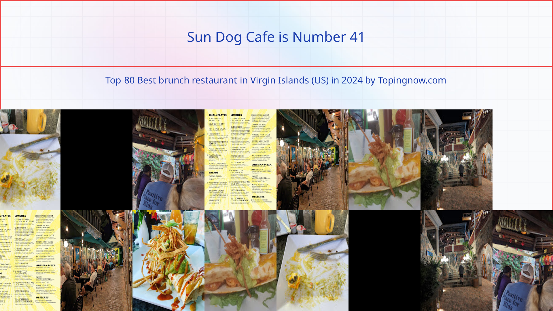 Sun Dog Cafe: Top 80 Best brunch restaurant in Virgin Islands (US) in 2024