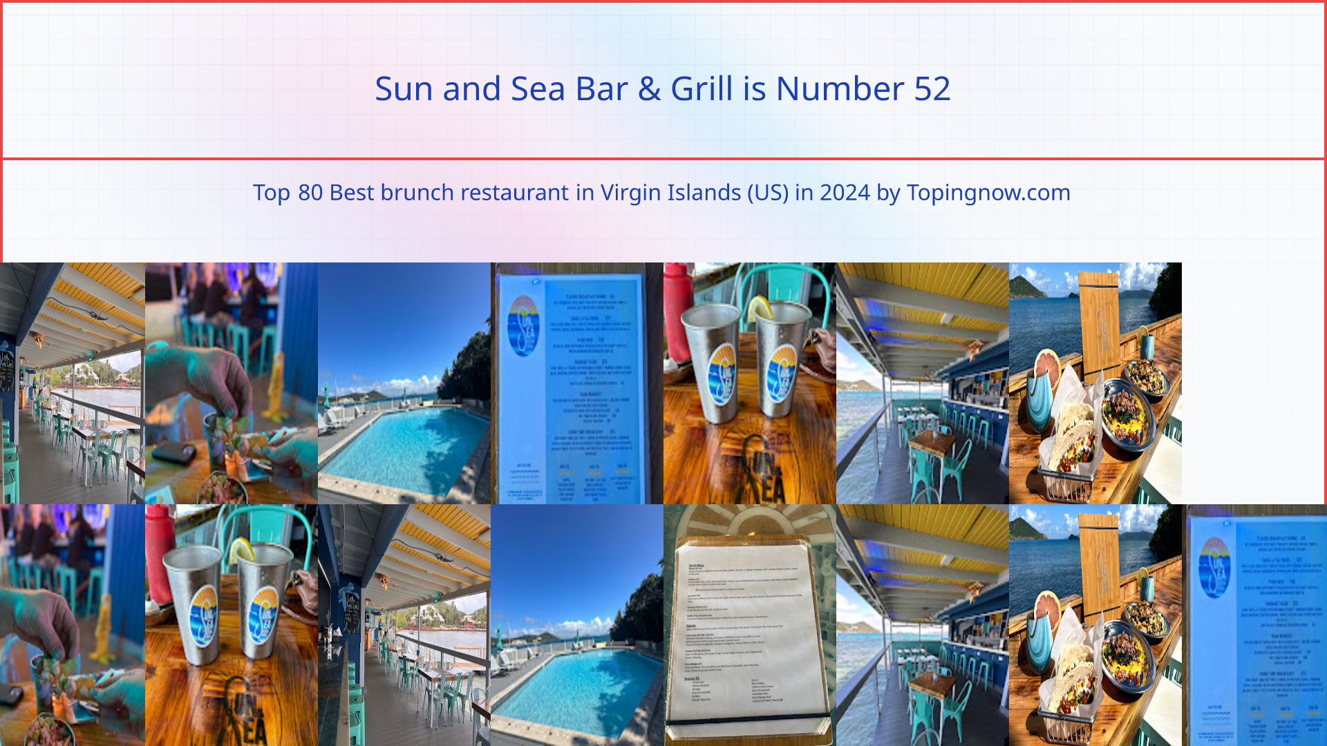 Sun and Sea Bar & Grill: Top 80 Best brunch restaurant in Virgin Islands (US) in 2024