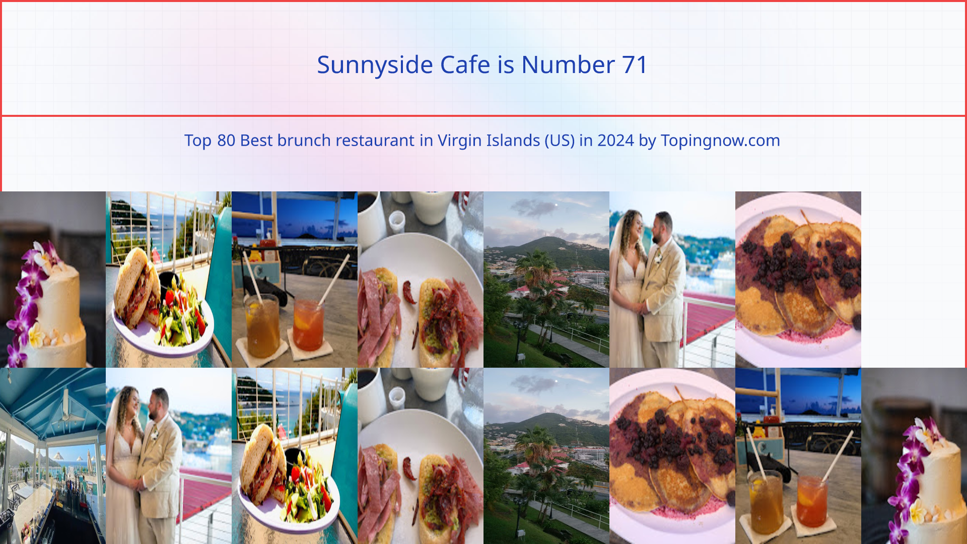 Sunnyside Cafe: Top 80 Best brunch restaurant in Virgin Islands (US) in 2024