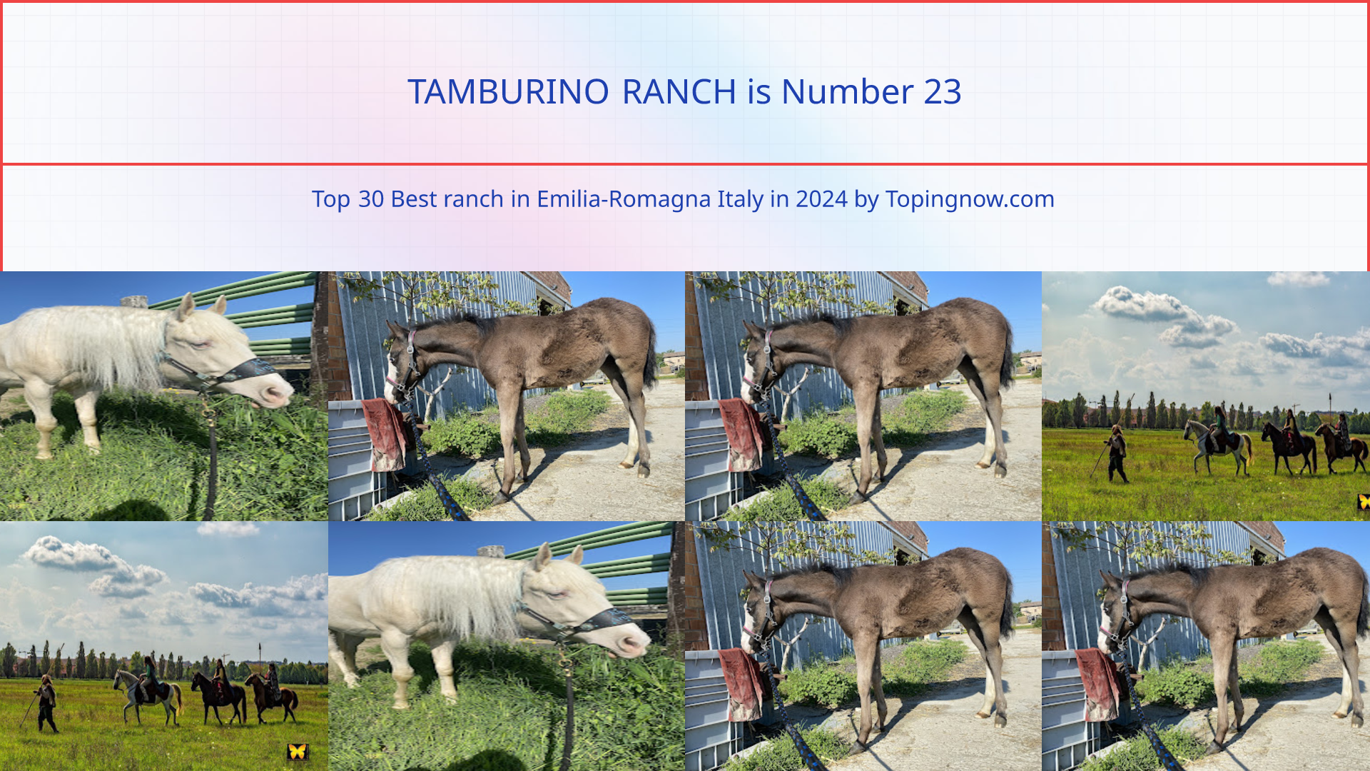 TAMBURINO RANCH: Top 30 Best ranch in Emilia-Romagna Italy in 2024