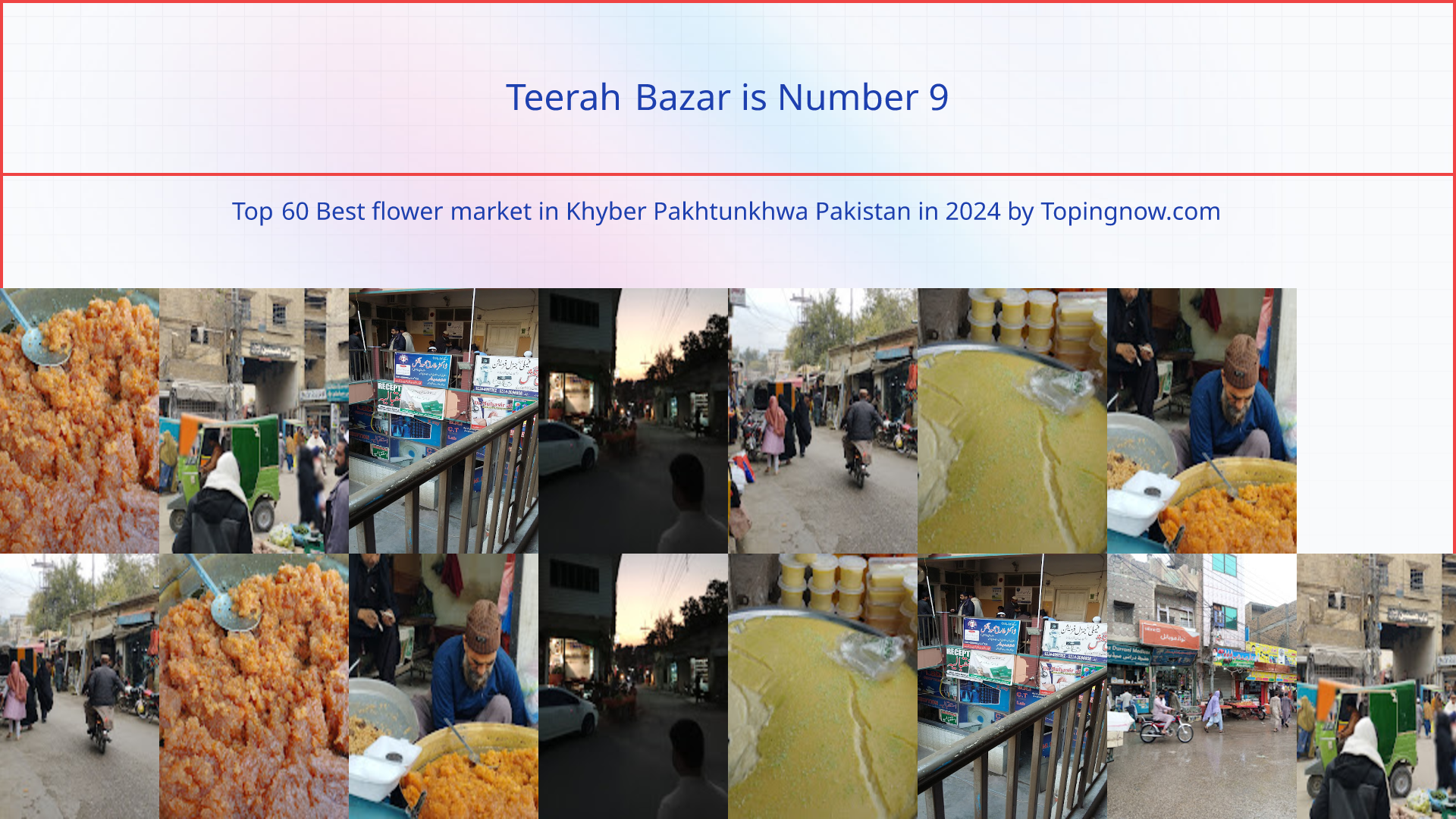 Teerah Bazar: Top 60 Best flower market in Khyber Pakhtunkhwa Pakistan in 2024