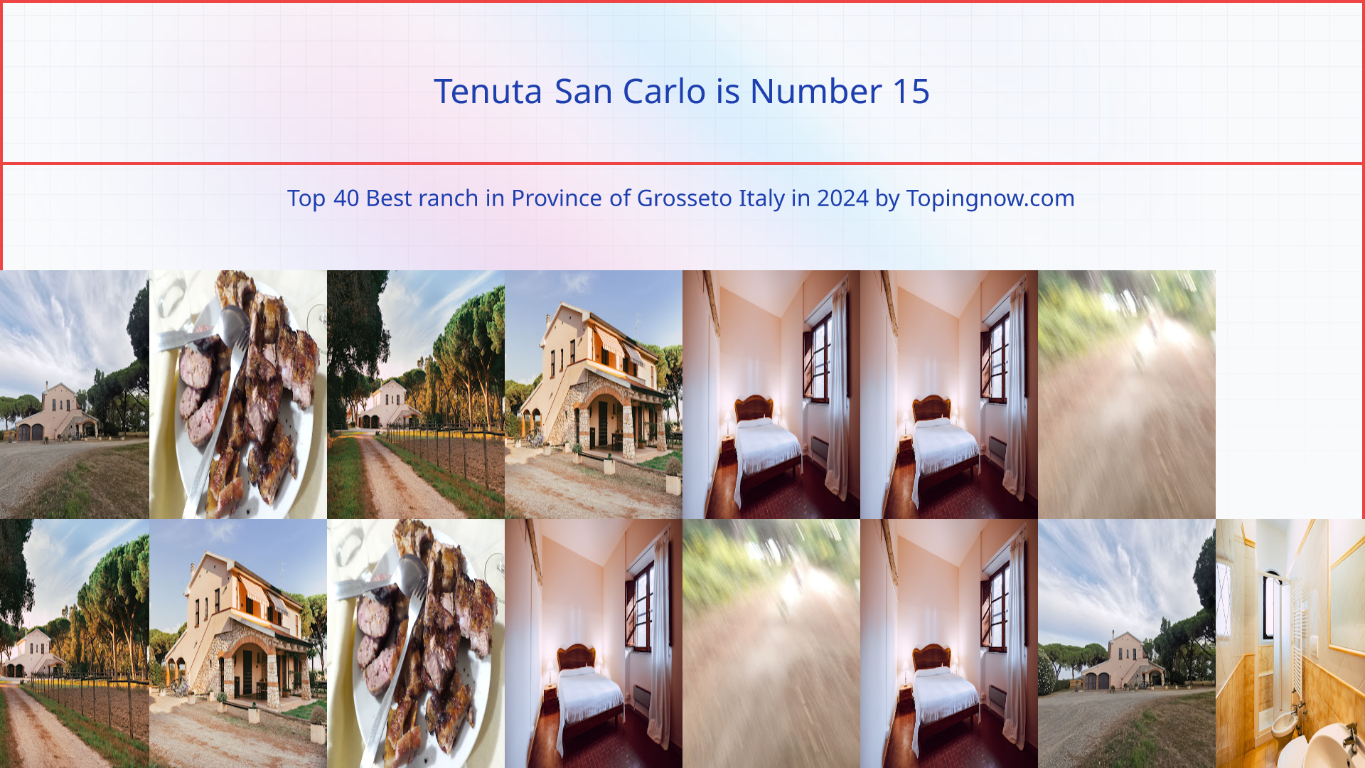 Tenuta San Carlo: Top 40 Best ranch in Province of Grosseto Italy in 2024