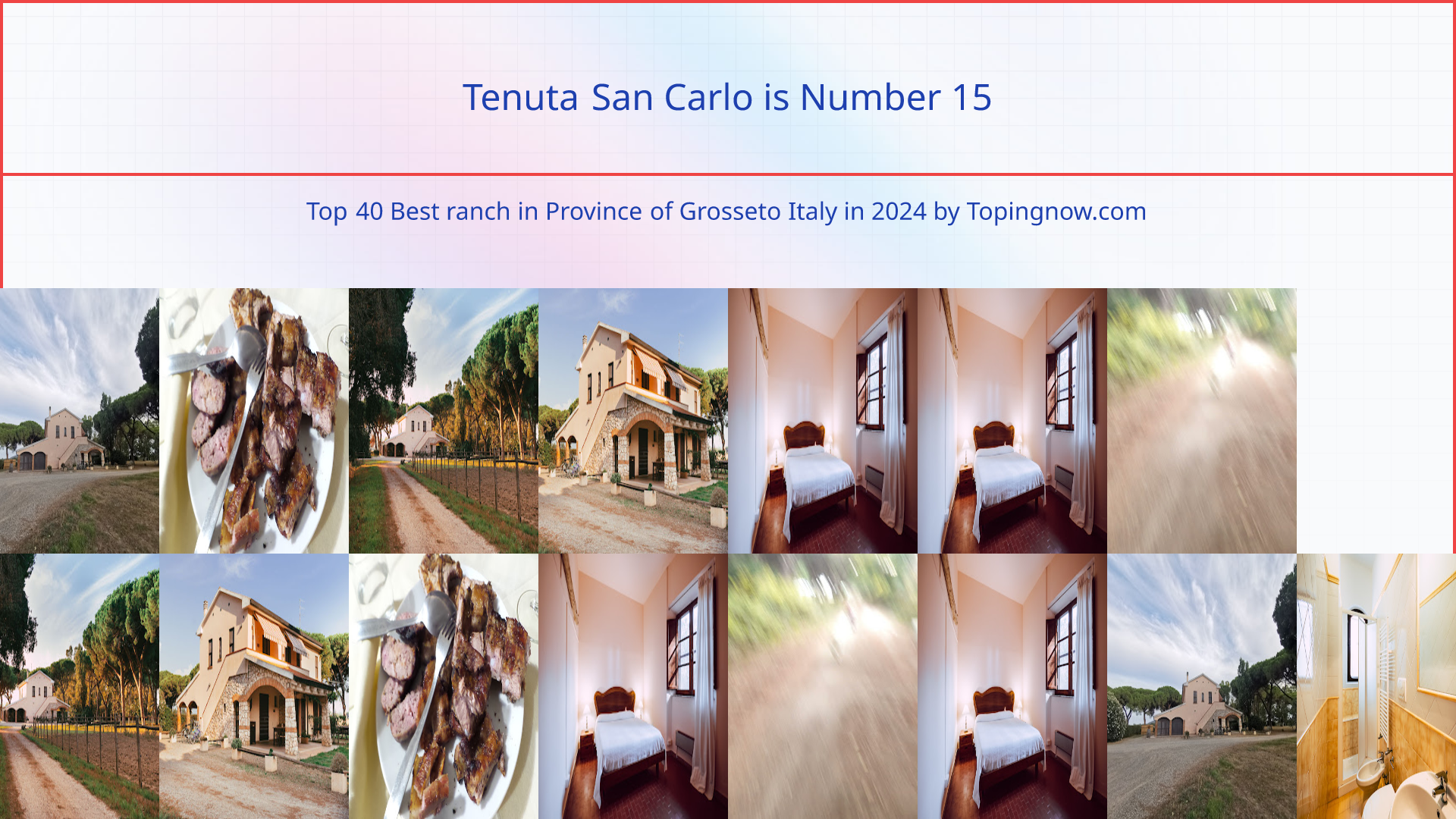 Tenuta San Carlo: Top 40 Best ranch in Province of Grosseto Italy in 2025