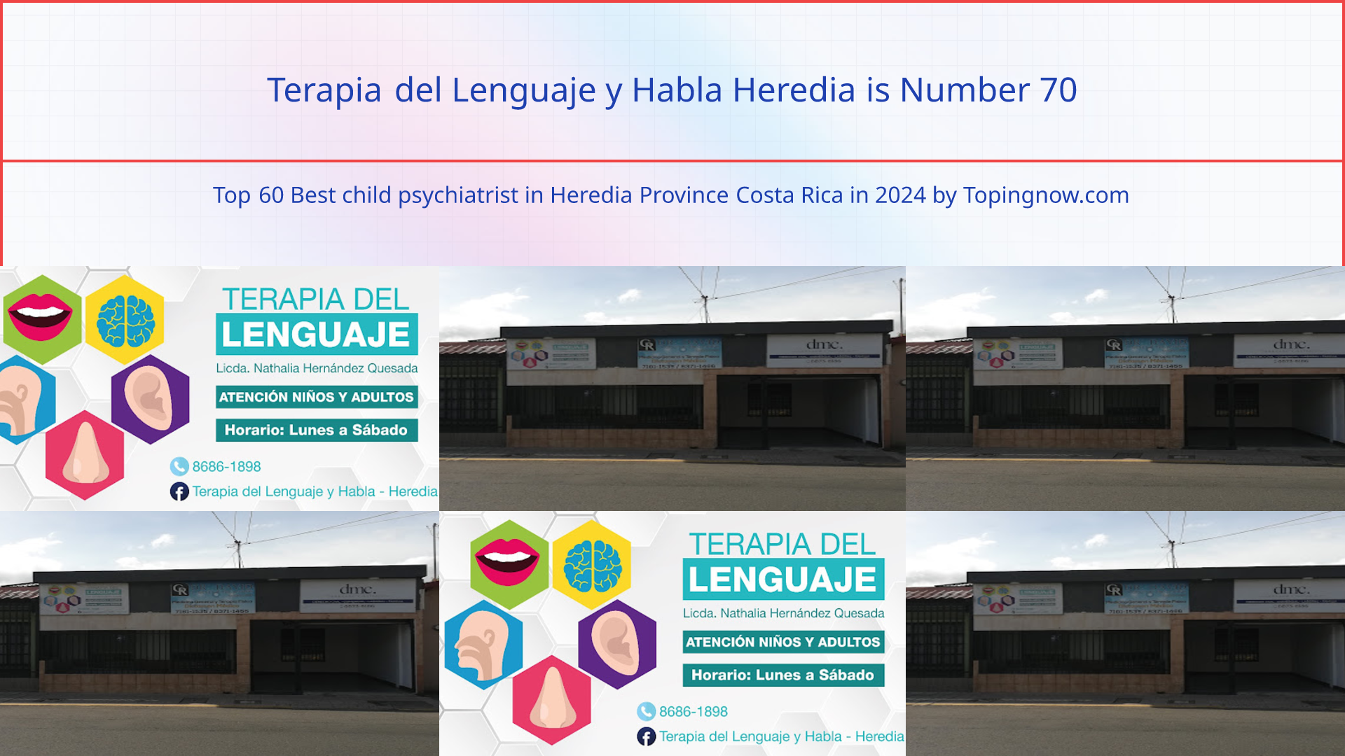 Terapia del Lenguaje y Habla Heredia: Top 60 Best child psychiatrist in Heredia Province Costa Rica in 2024