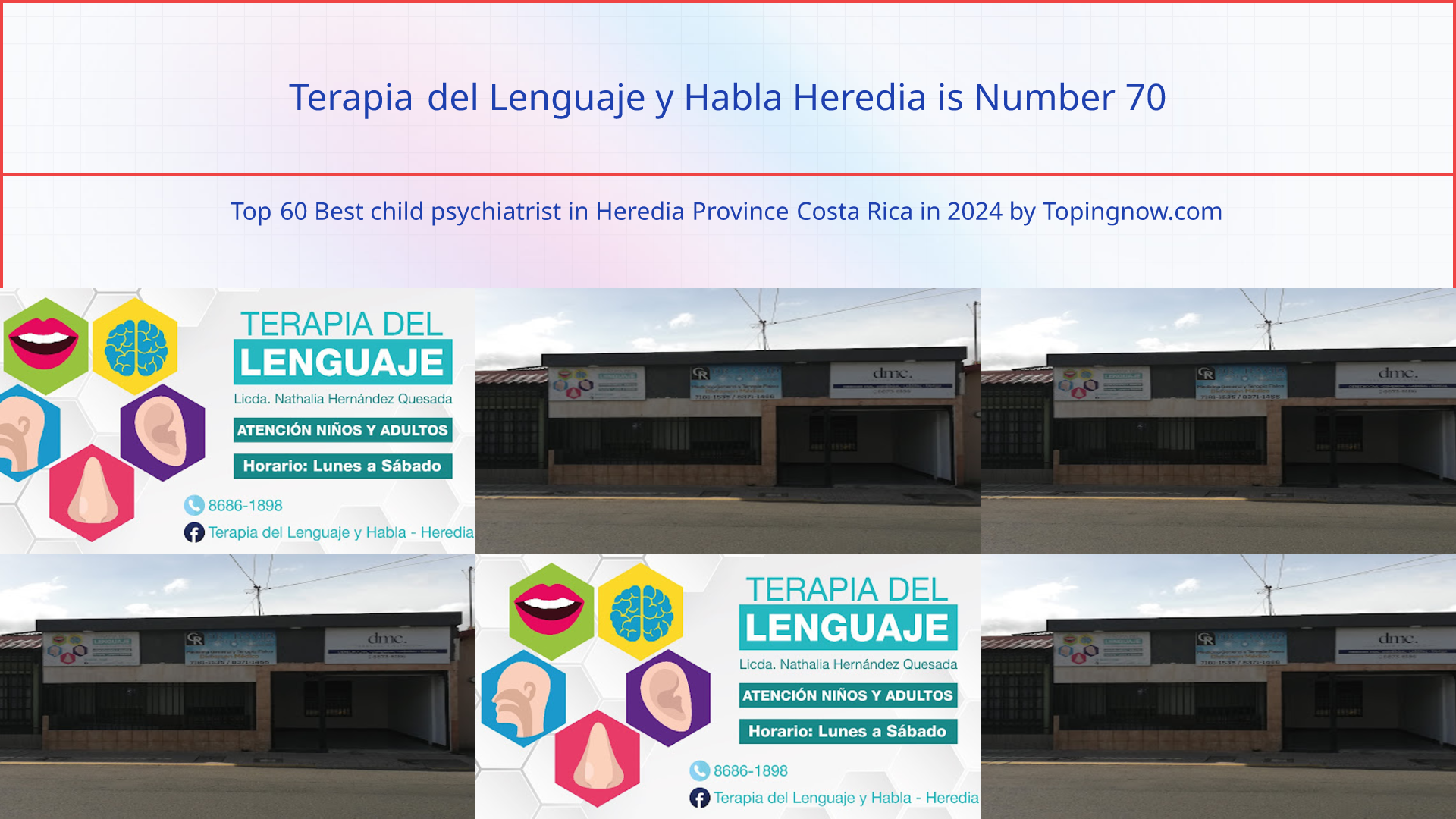 Terapia del Lenguaje y Habla Heredia: Top 60 Best child psychiatrist in Heredia Province Costa Rica in 2025