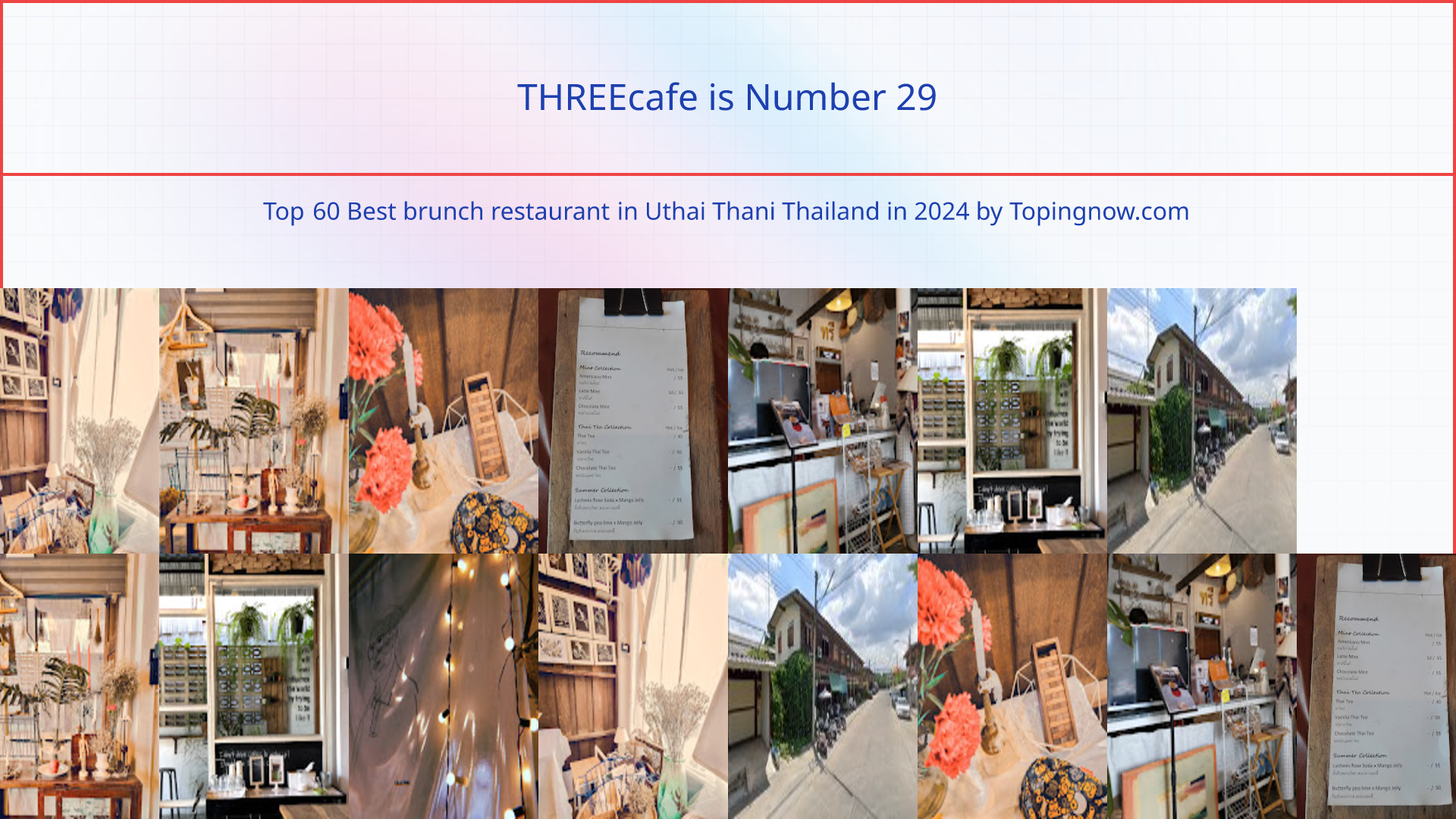 THREEcafe: Top 60 Best brunch restaurant in Uthai Thani Thailand in 2024