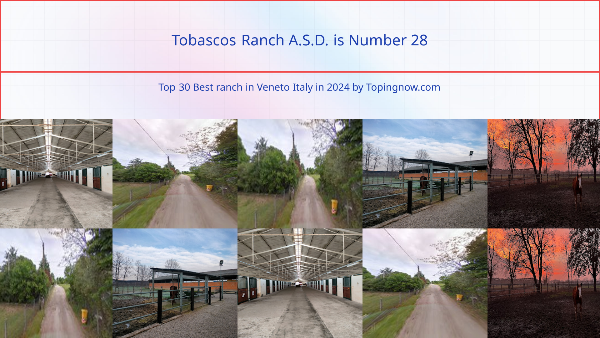 Tobascos Ranch A.S.D.: Top 30 Best ranch in Veneto Italy in 2024