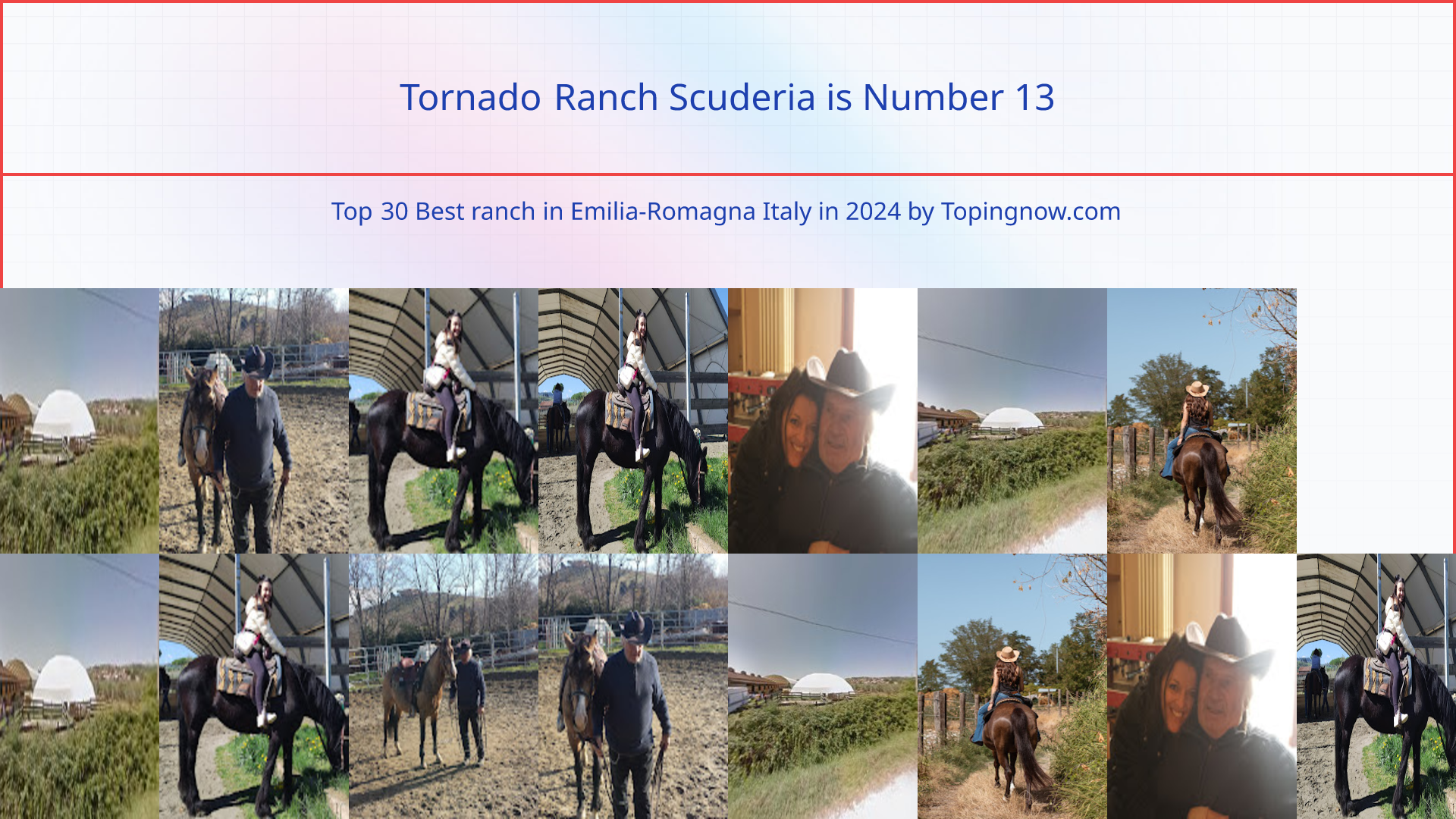 Tornado Ranch Scuderia: Top 30 Best ranch in Emilia-Romagna Italy in 2024