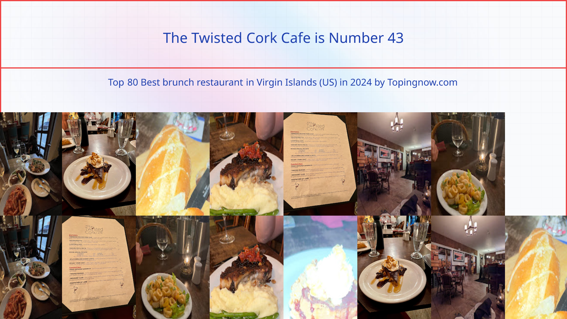 The Twisted Cork Cafe: Top 80 Best brunch restaurant in Virgin Islands (US) in 2025