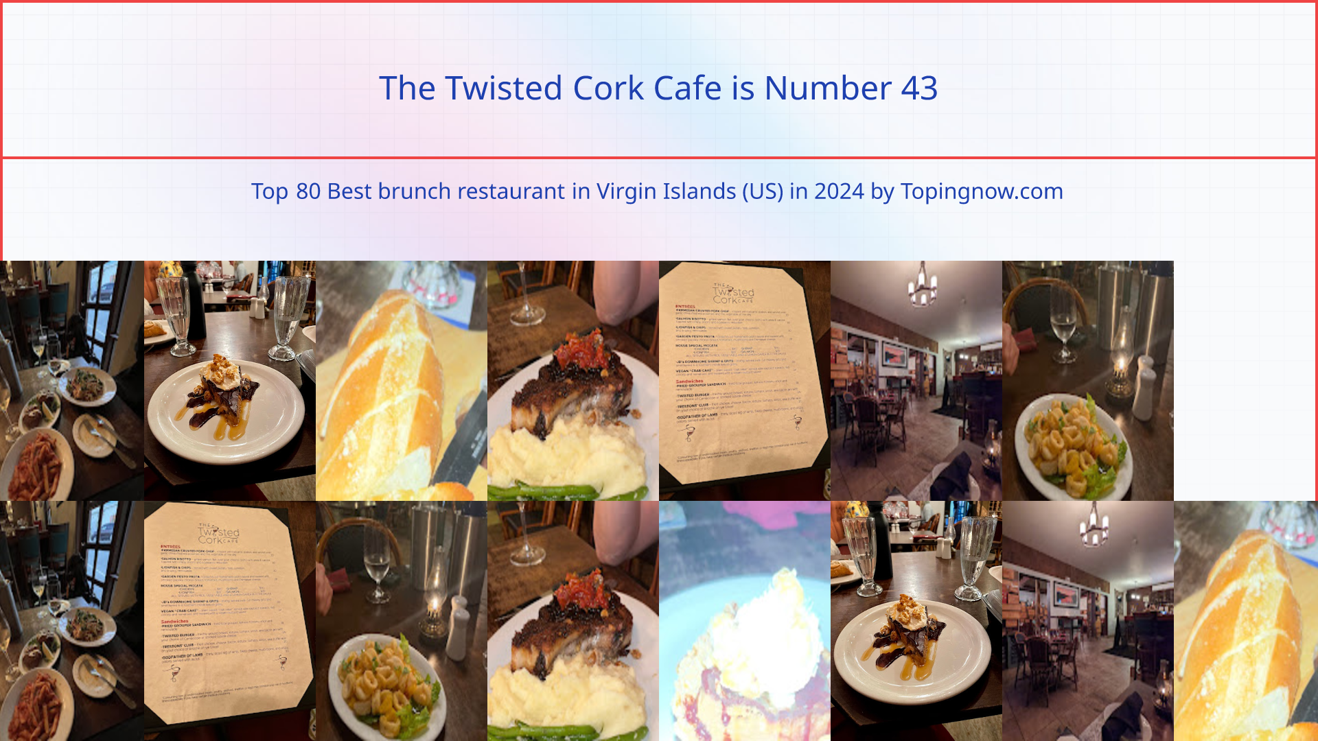 The Twisted Cork Cafe: Top 80 Best brunch restaurant in Virgin Islands (US) in 2024