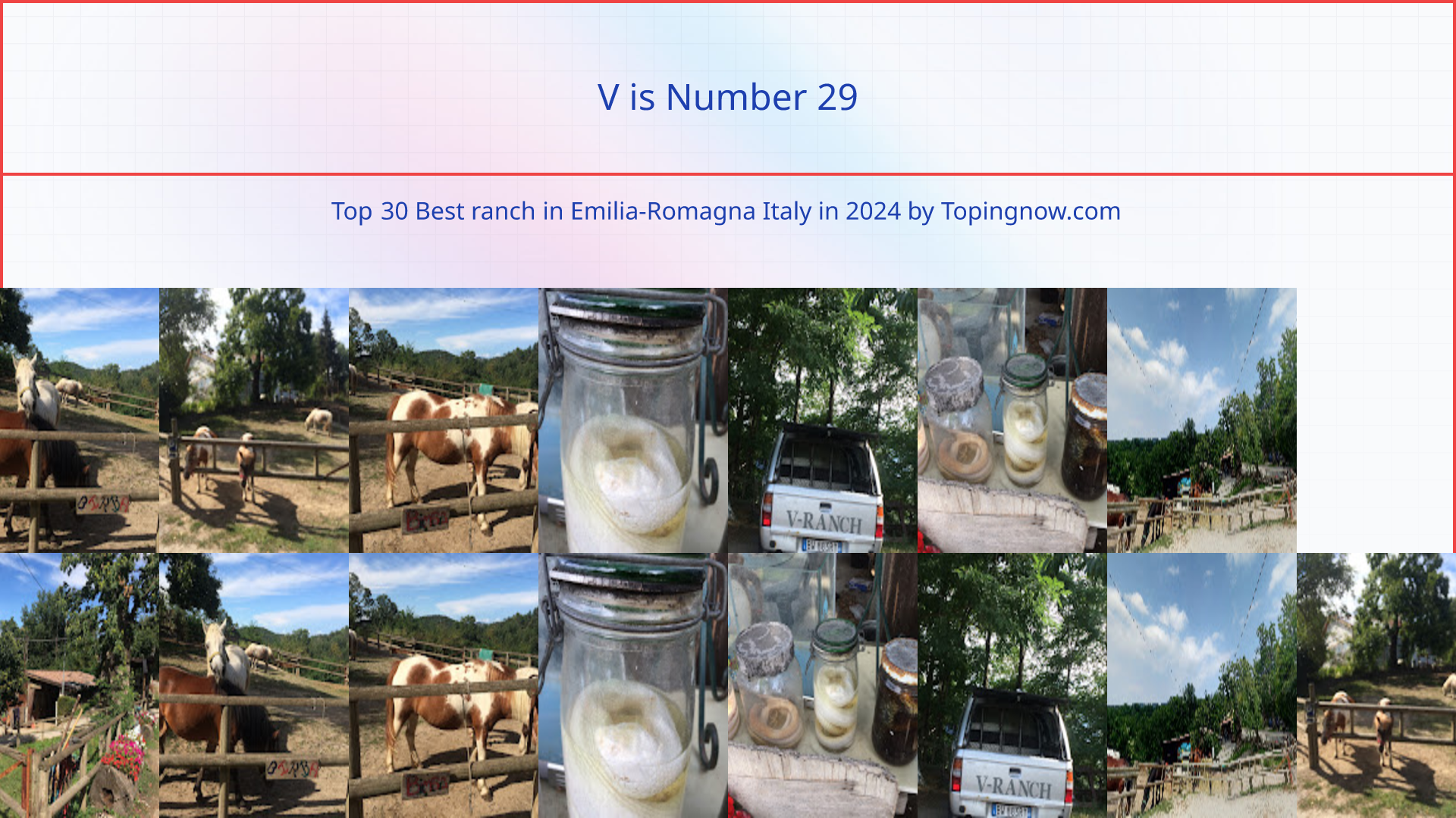 V: Top 30 Best ranch in Emilia-Romagna Italy in 2024