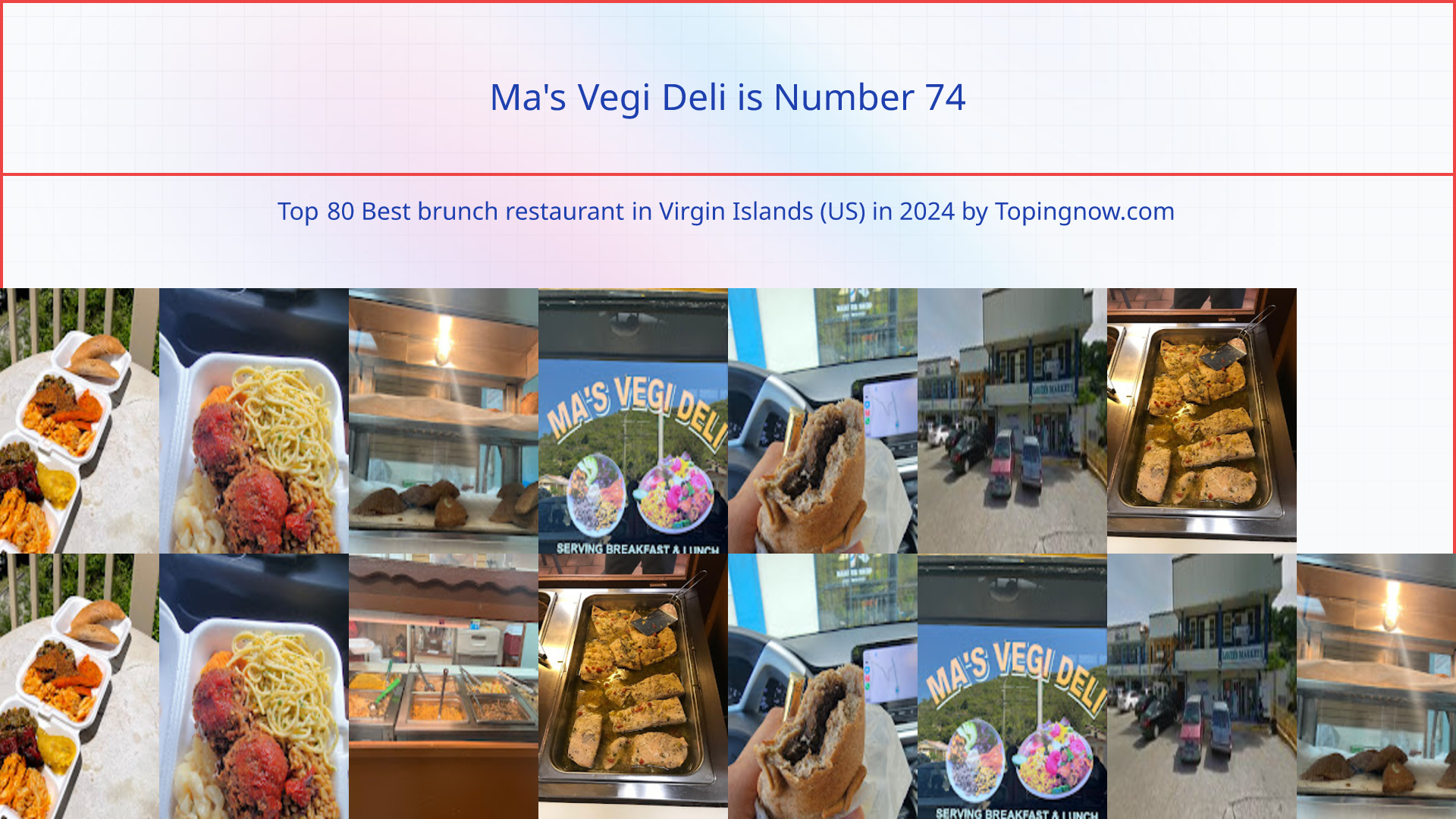 Ma's Vegi Deli: Top 80 Best brunch restaurant in Virgin Islands (US) in 2025