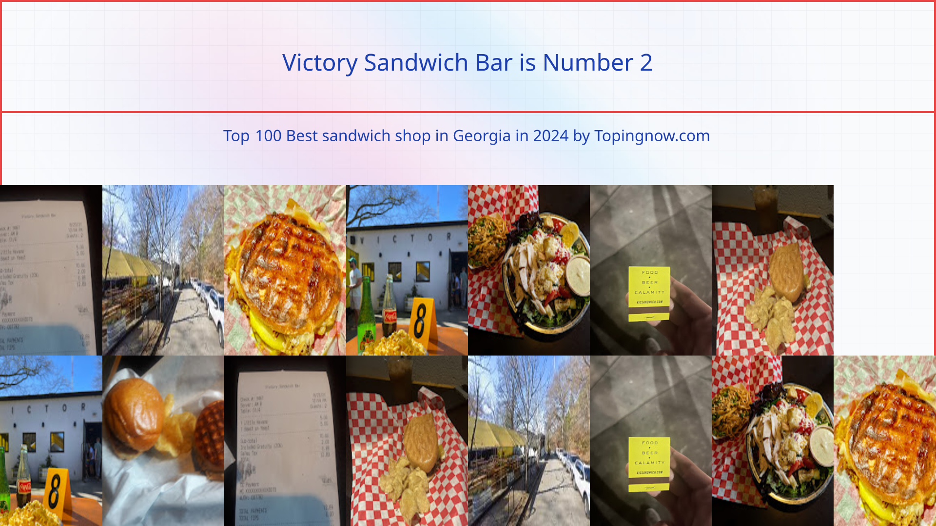 Victory Sandwich Bar: Top 100 Best sandwich shop in Georgia in 2025