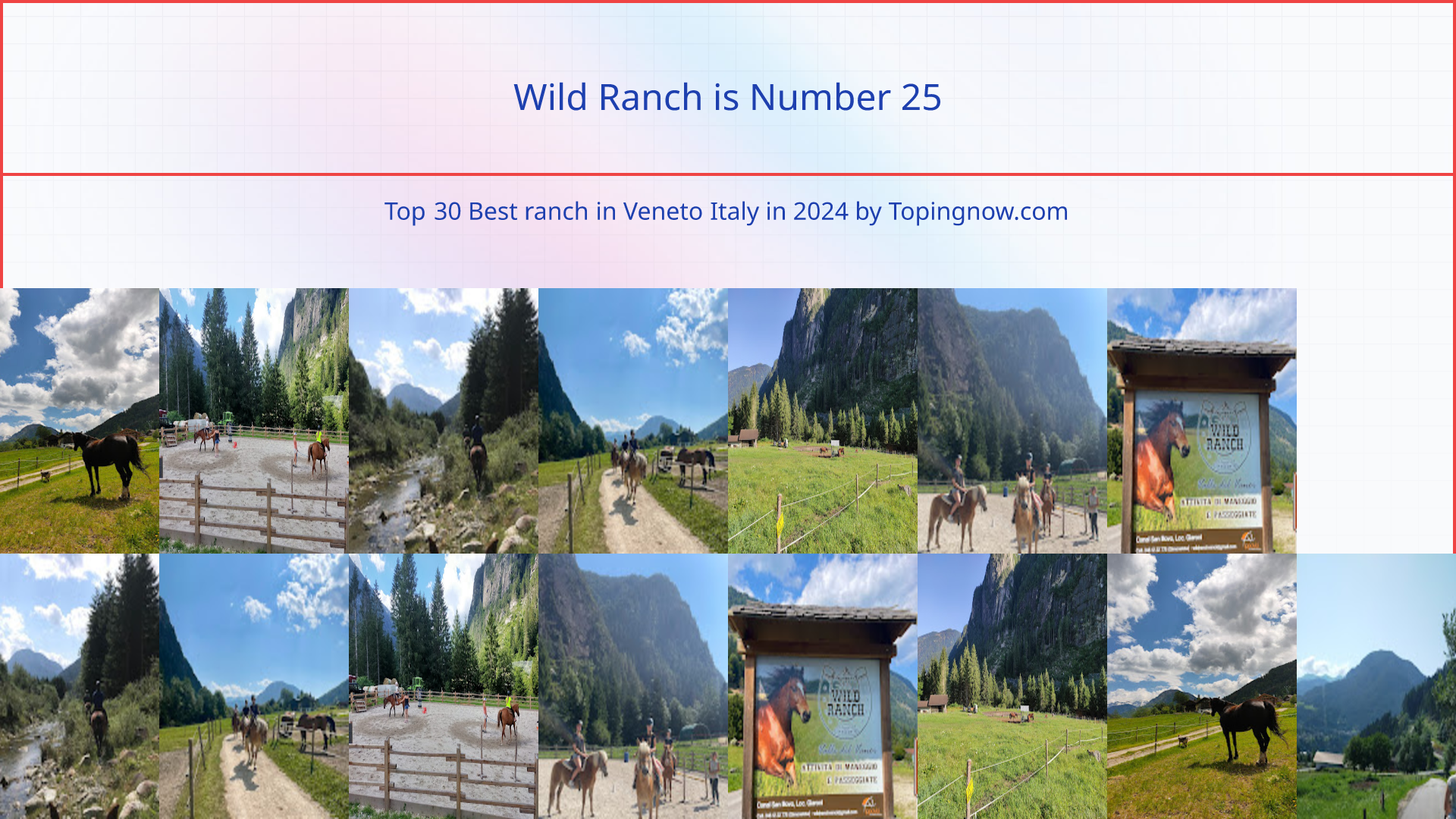 Wild Ranch: Top 30 Best ranch in Veneto Italy in 2024