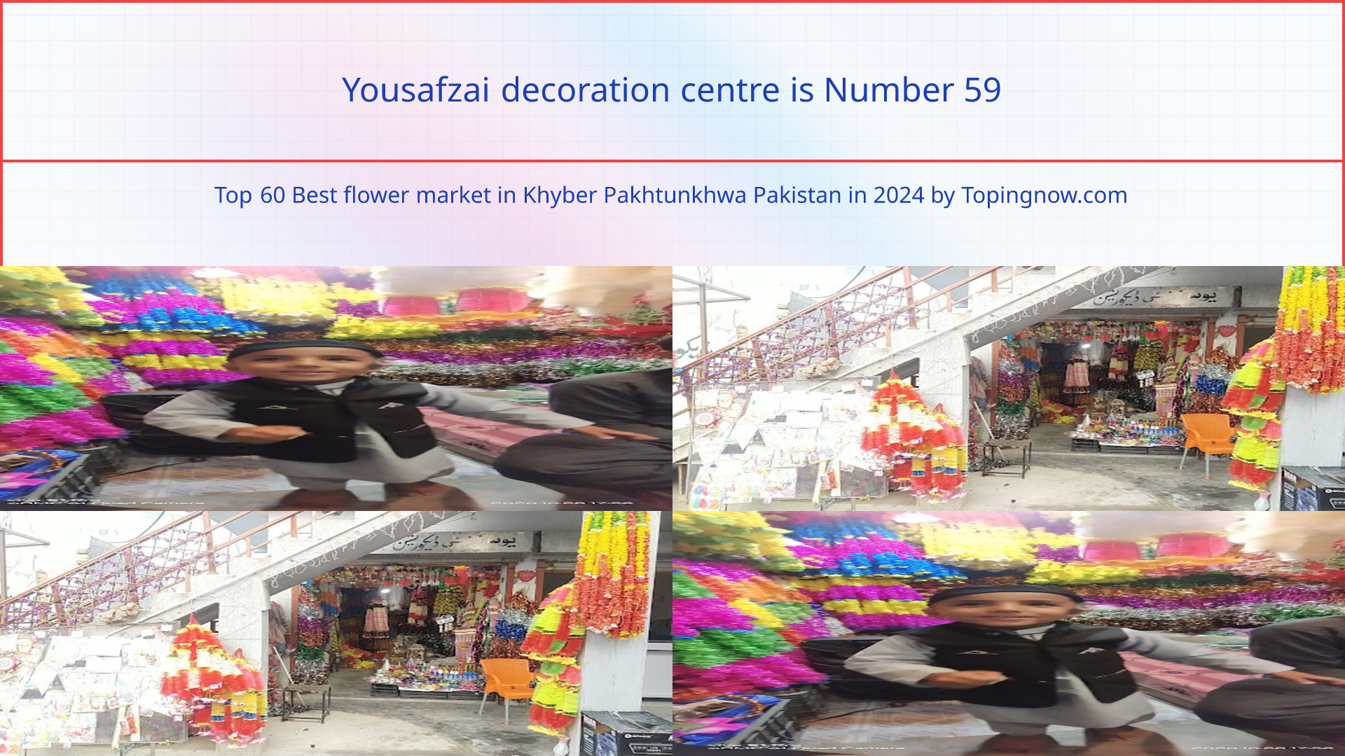 Yousafzai decoration centre: Top 60 Best flower market in Khyber Pakhtunkhwa Pakistan in 2024