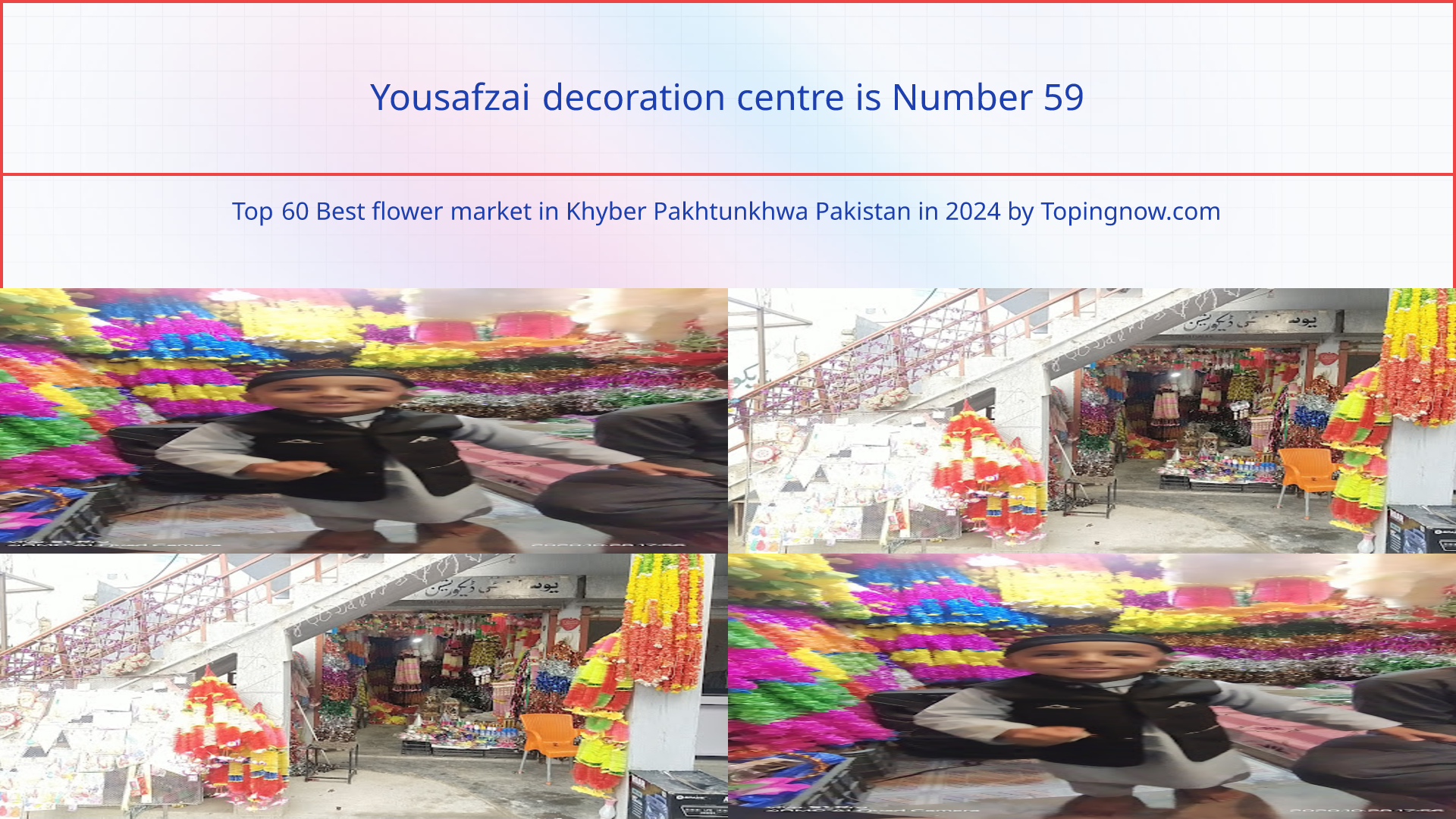 Yousafzai decoration centre: Top 60 Best flower market in Khyber Pakhtunkhwa Pakistan in 2025