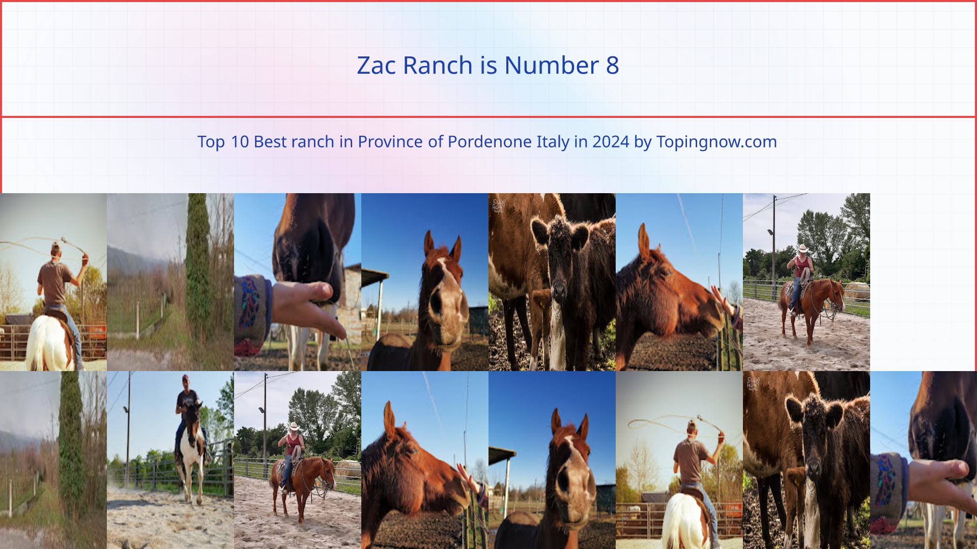 Zac Ranch: Top 10 Best ranch in Province of Pordenone Italy in 2025