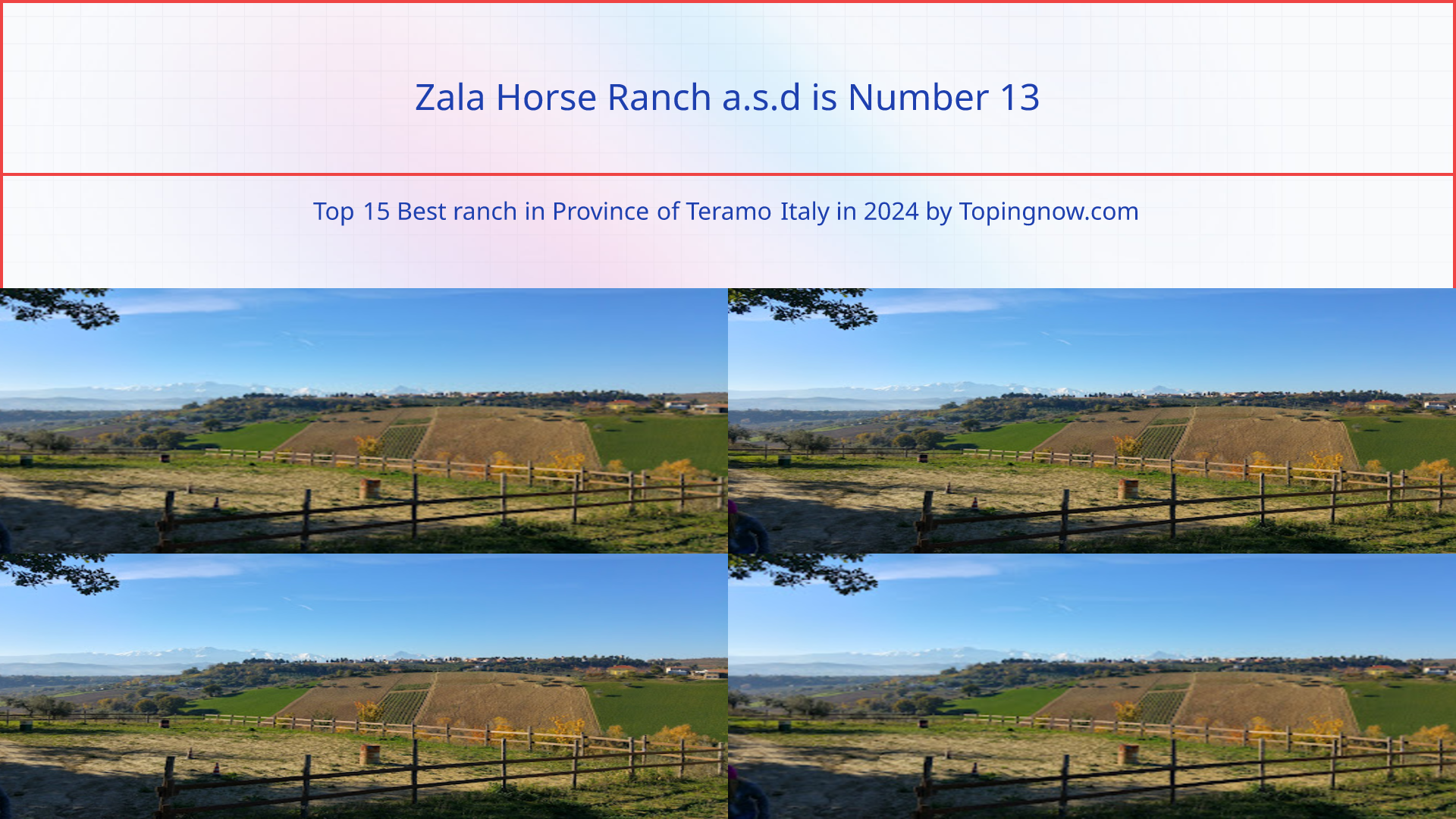 Zala Horse Ranch a.s.d: Top 15 Best ranch in Province of Teramo Italy in 2024